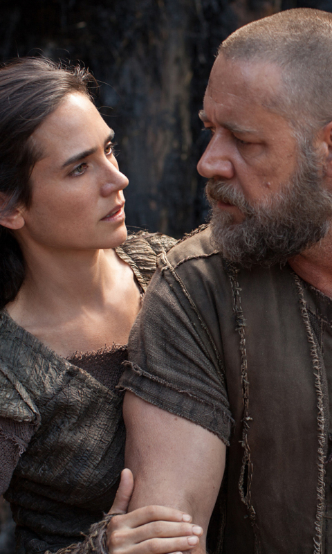 Download mobile wallpaper Movie, Jennifer Connelly, Russell Crowe, Noah for free.