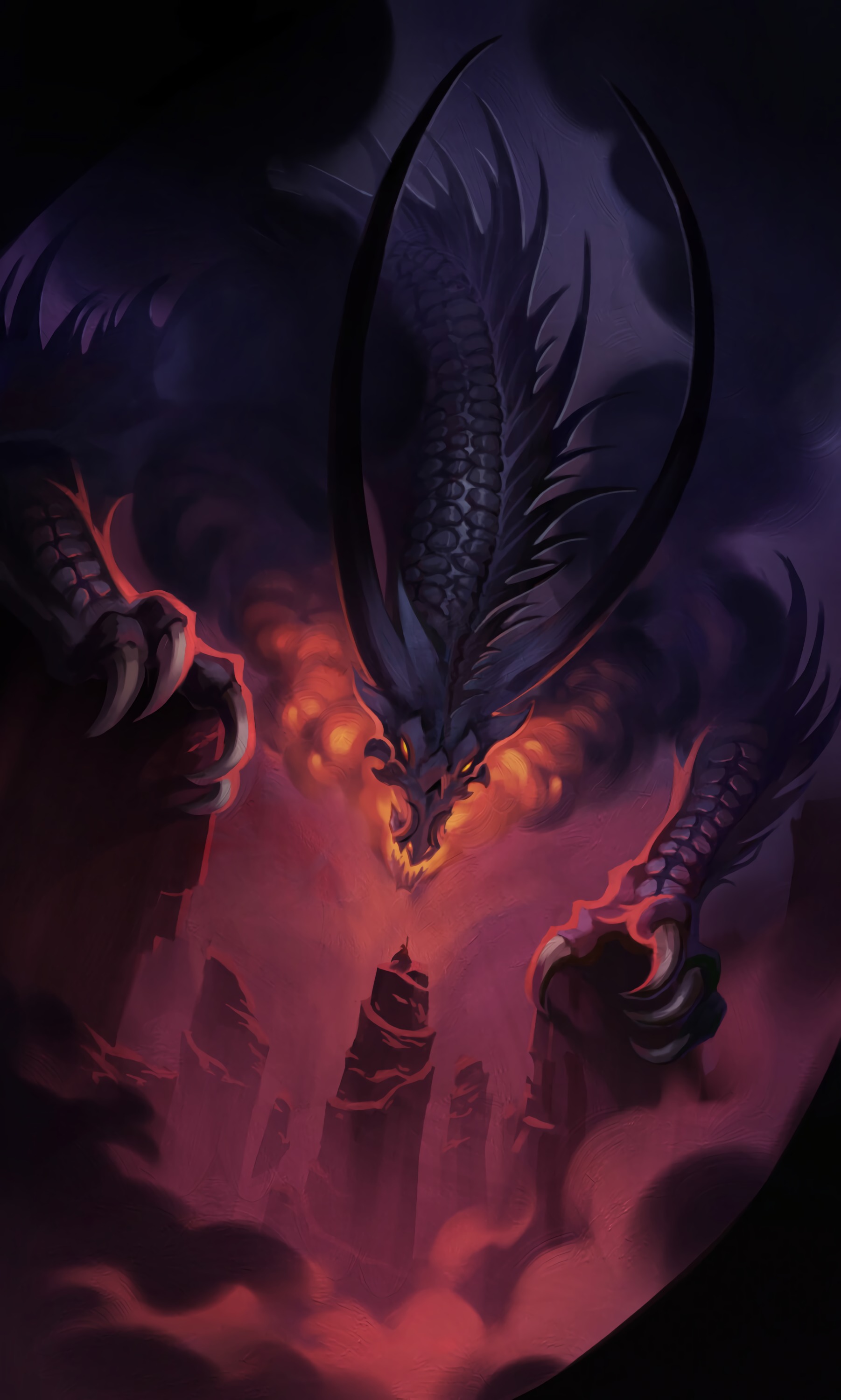 Horizontal Wallpaper dragon, fantasy, art, reptile, claws