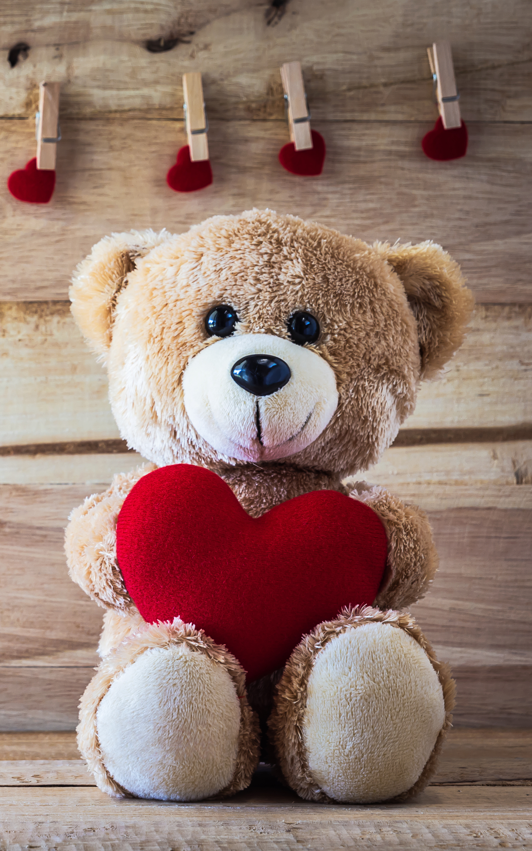 Handy-Wallpaper Teddybär, Herz, Romantisch, Menschengemacht, Kuscheltier kostenlos herunterladen.