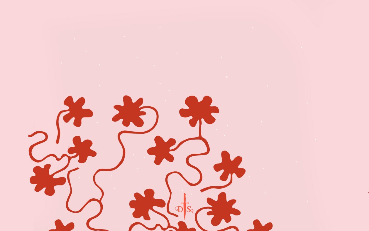 Скачати мобільні шпалери Вектор, Квітка, Рожевий, Художній безкоштовно.