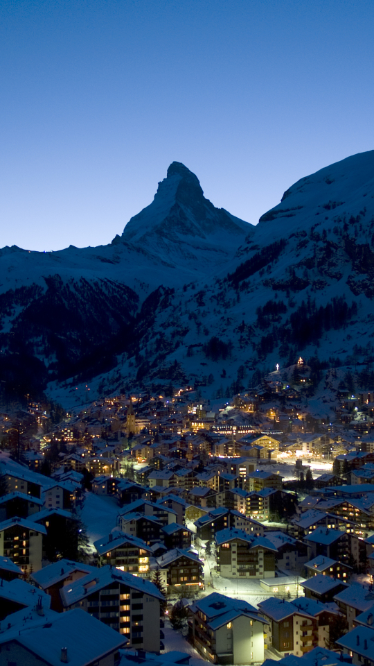 Download mobile wallpaper Zermatt, Man Made, Towns for free.