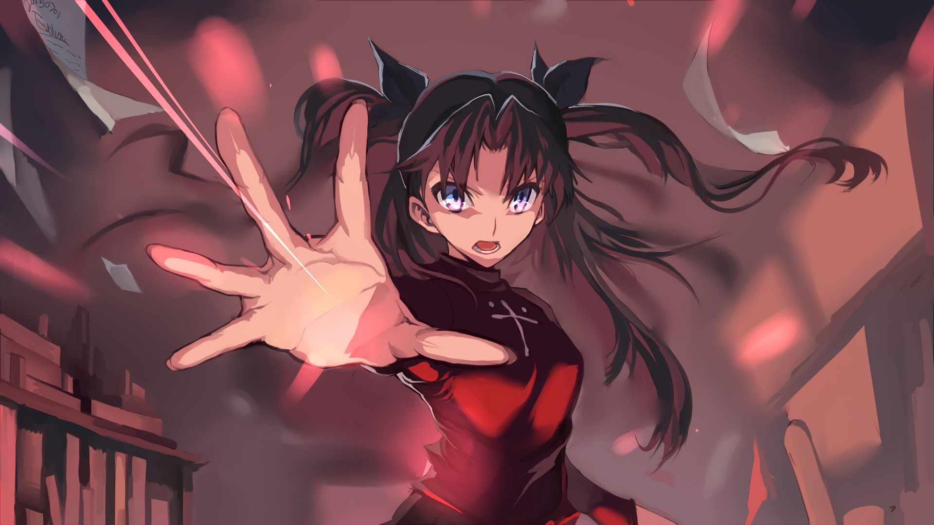 Descarga gratis la imagen Animado, Fate/stay Night, Rin Tohsaka, Serie Del Destino en el escritorio de tu PC