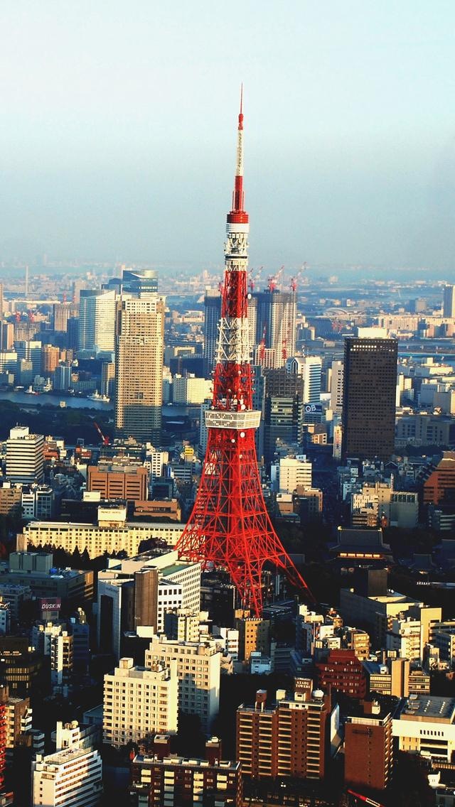 Скачать картинку Сделано Человеком, Токийская Башня в телефон бесплатно.