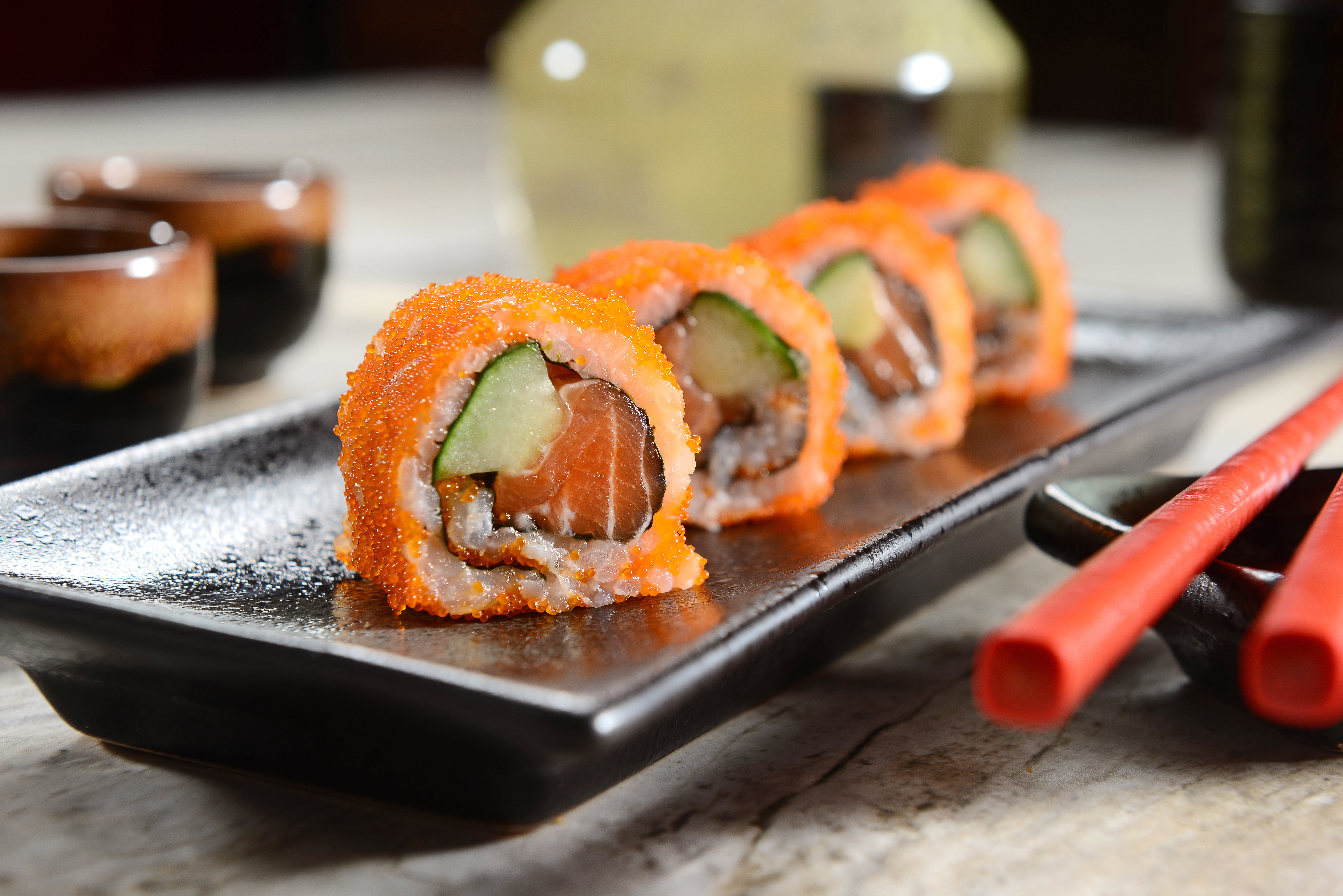 Handy-Wallpaper Sushi, Fisch, Japanisch, Nahrungsmittel kostenlos herunterladen.