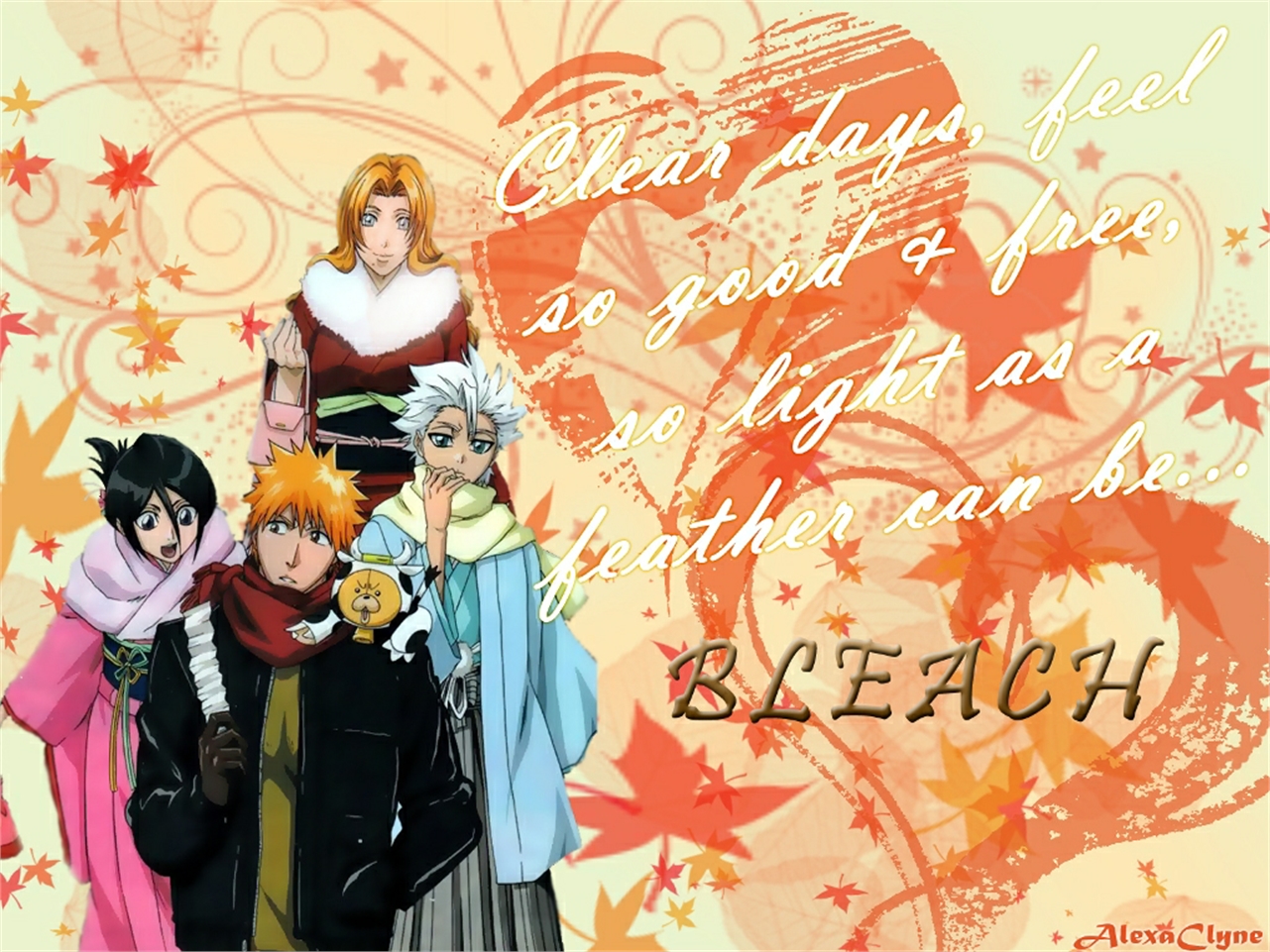 Descarga gratuita de fondo de pantalla para móvil de Animado, Rukia Kuchiki, Bleach: Burîchi, Ichigo Kurosaki, Rangiku Matsumoto, Toshiro Hitsugaya, Kon (Lejía).