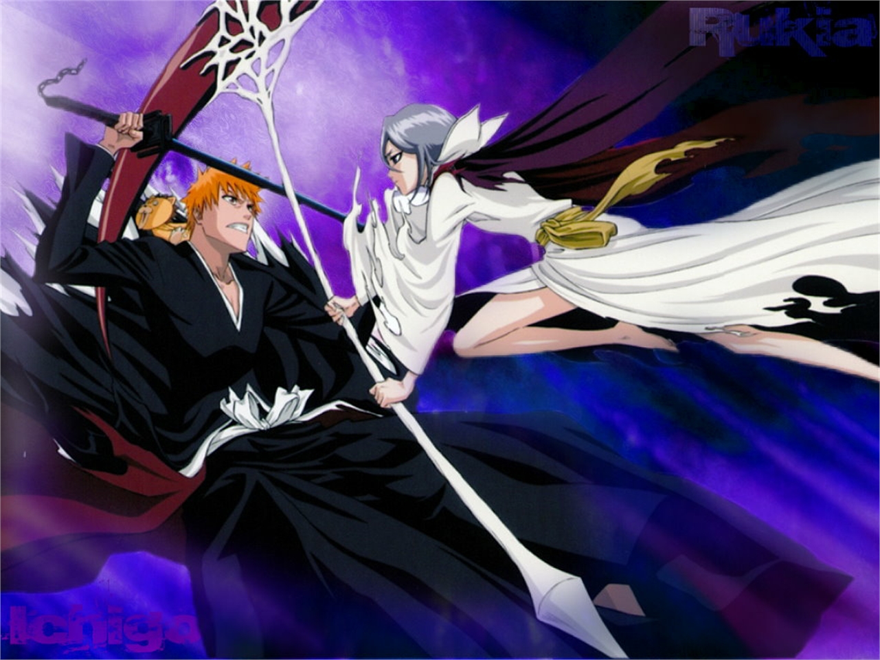 Descarga gratuita de fondo de pantalla para móvil de Animado, Rukia Kuchiki, Bleach: Burîchi, Ichigo Kurosaki.