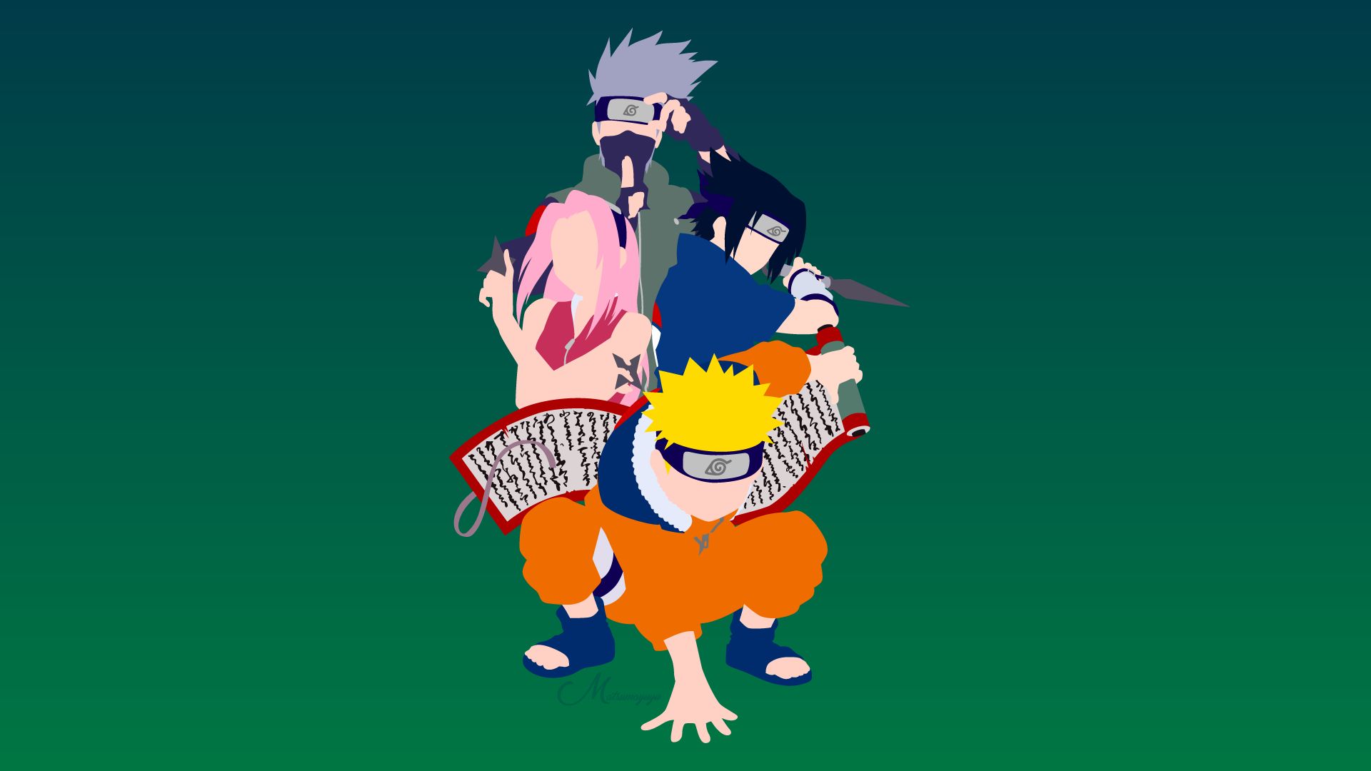 Laden Sie das Naruto, Animes, Sasuke Uchiha, Sakura Haruno, Naruto Uzumaki, Kakashi Hatake-Bild kostenlos auf Ihren PC-Desktop herunter