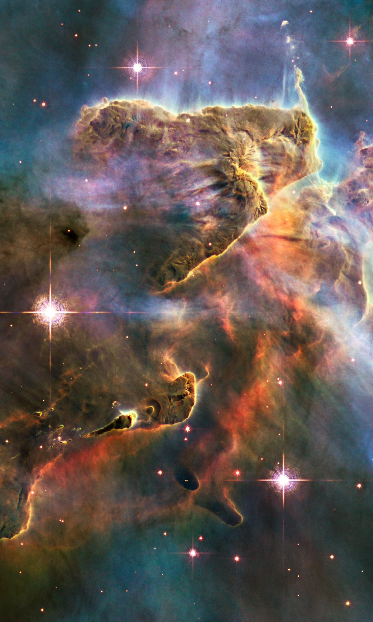 Descarga gratuita de fondo de pantalla para móvil de Estrellas, Nebulosa, Espacio, Ciencia Ficción, Nebulosa De Carina.