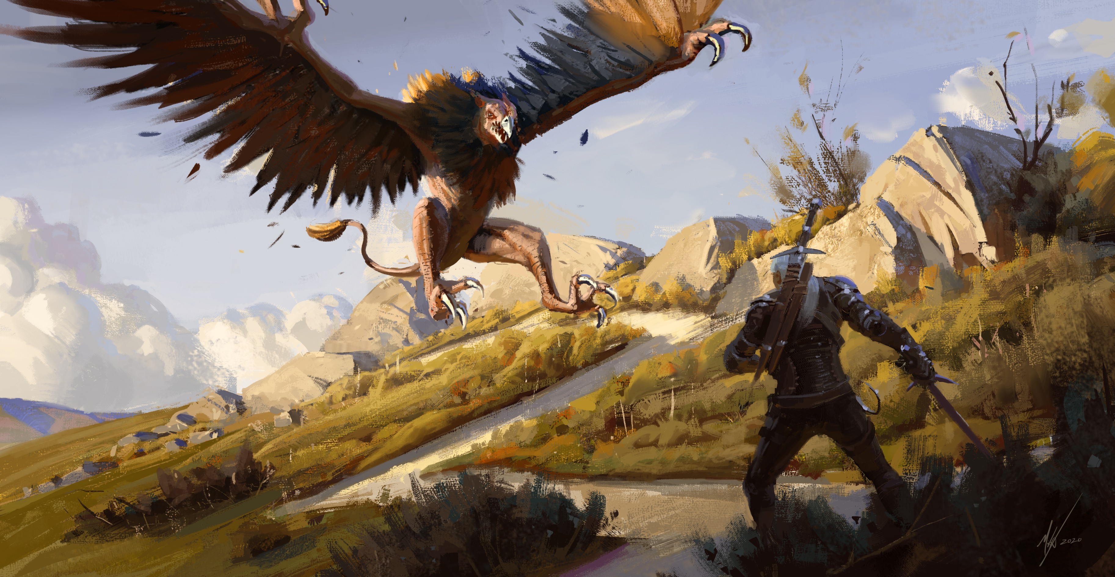Laden Sie das Krieger, Kreatur, Computerspiele, Der Hexer, Geralt Von Riva, The Witcher 3: Wild Hunt-Bild kostenlos auf Ihren PC-Desktop herunter