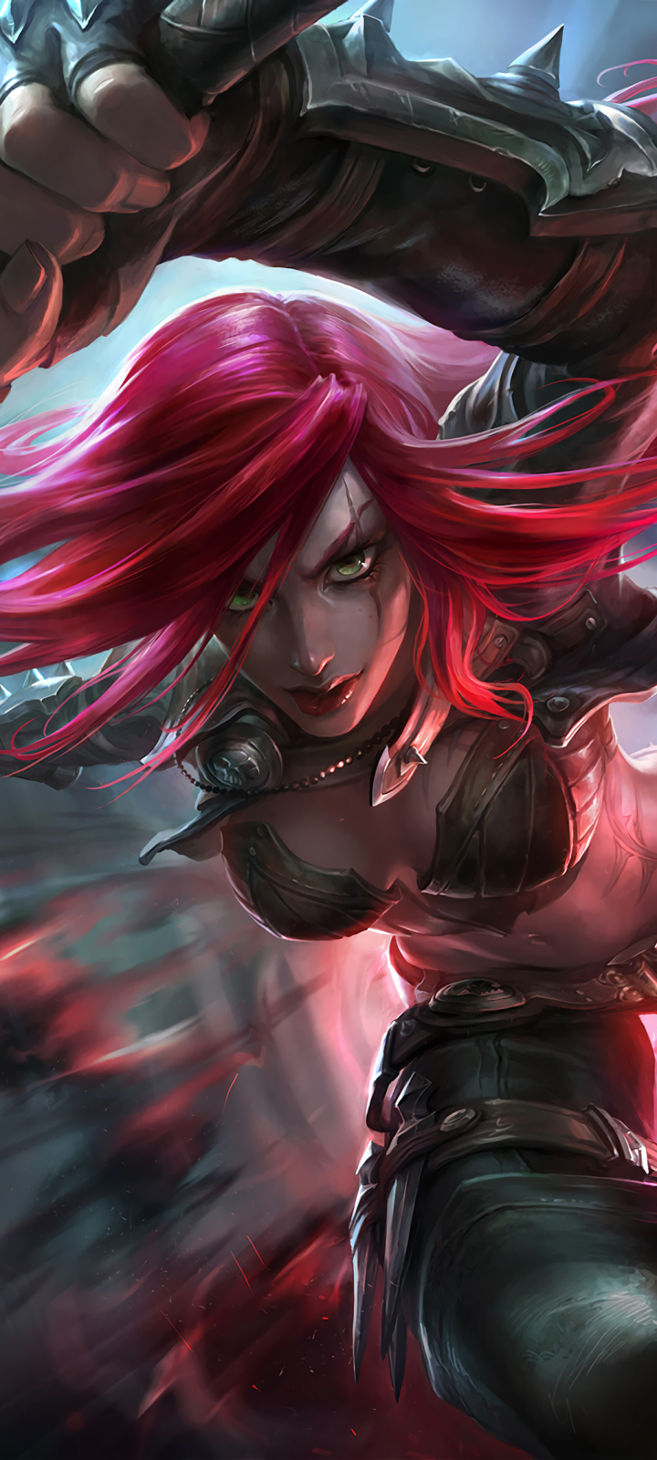 Handy-Wallpaper League Of Legends, Computerspiele, Rote Haare, Katarina (Liga Der Legenden) kostenlos herunterladen.