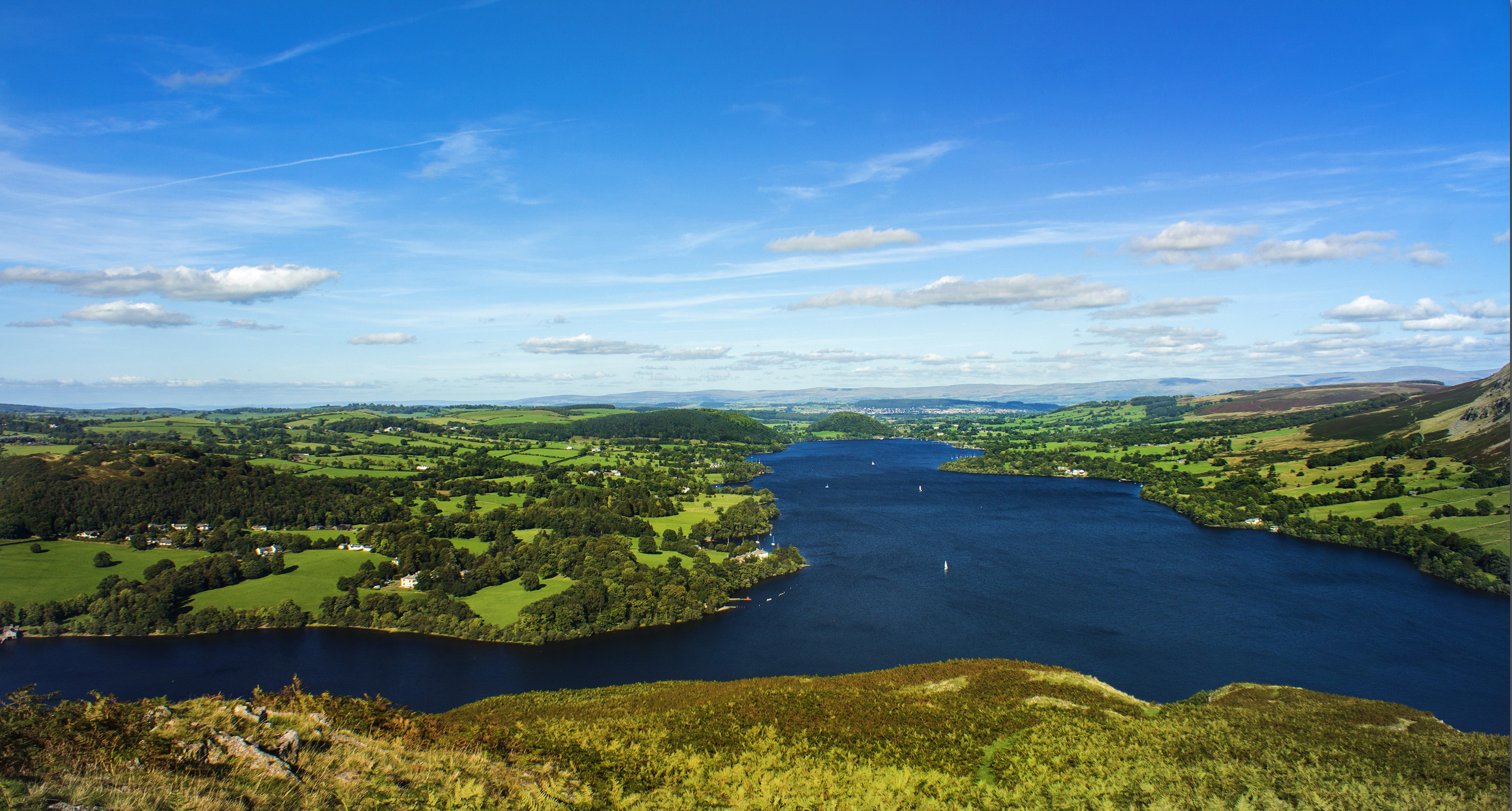 Free download wallpaper Landscape, Sky, Lakes, Horizon, Lake, Earth, Hill, River, Photography, England on your PC desktop