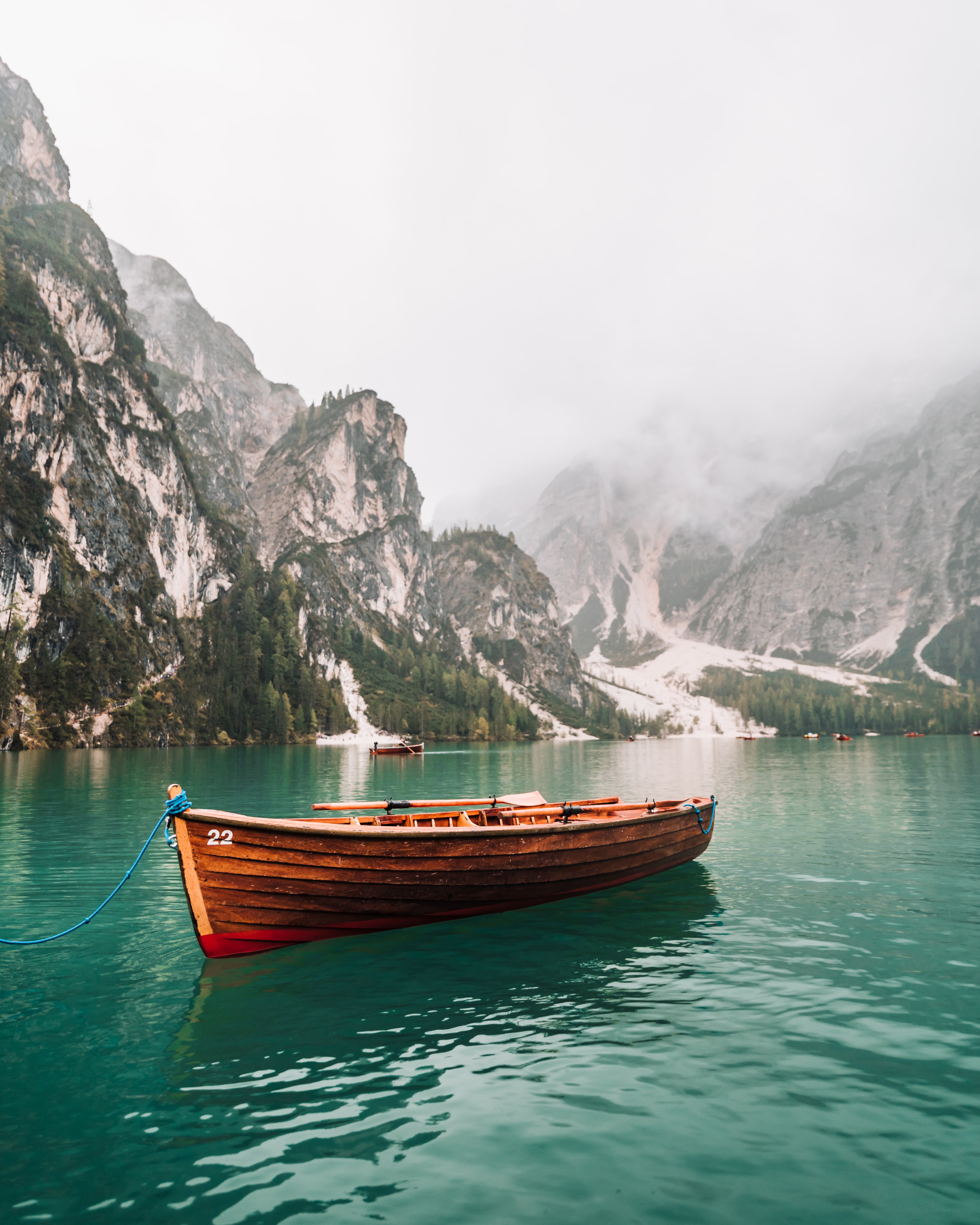 Download mobile wallpaper Boat, Rocks, Trees, Miscellaneous, Lake, Miscellanea for free.