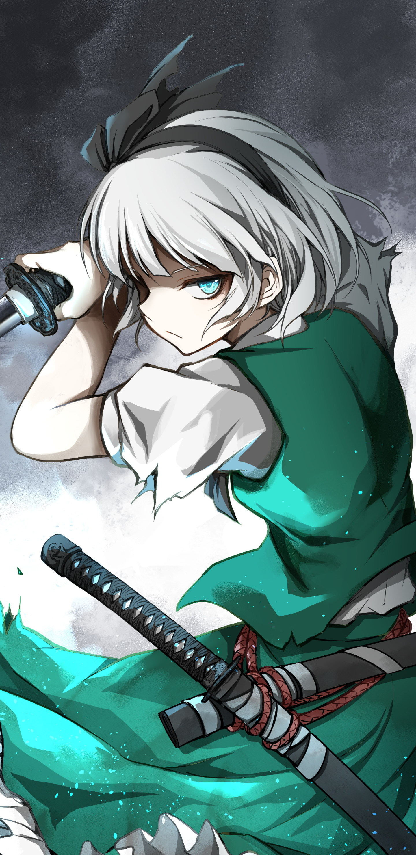 Handy-Wallpaper Animes, Tuhu, Youmu Konpaku kostenlos herunterladen.