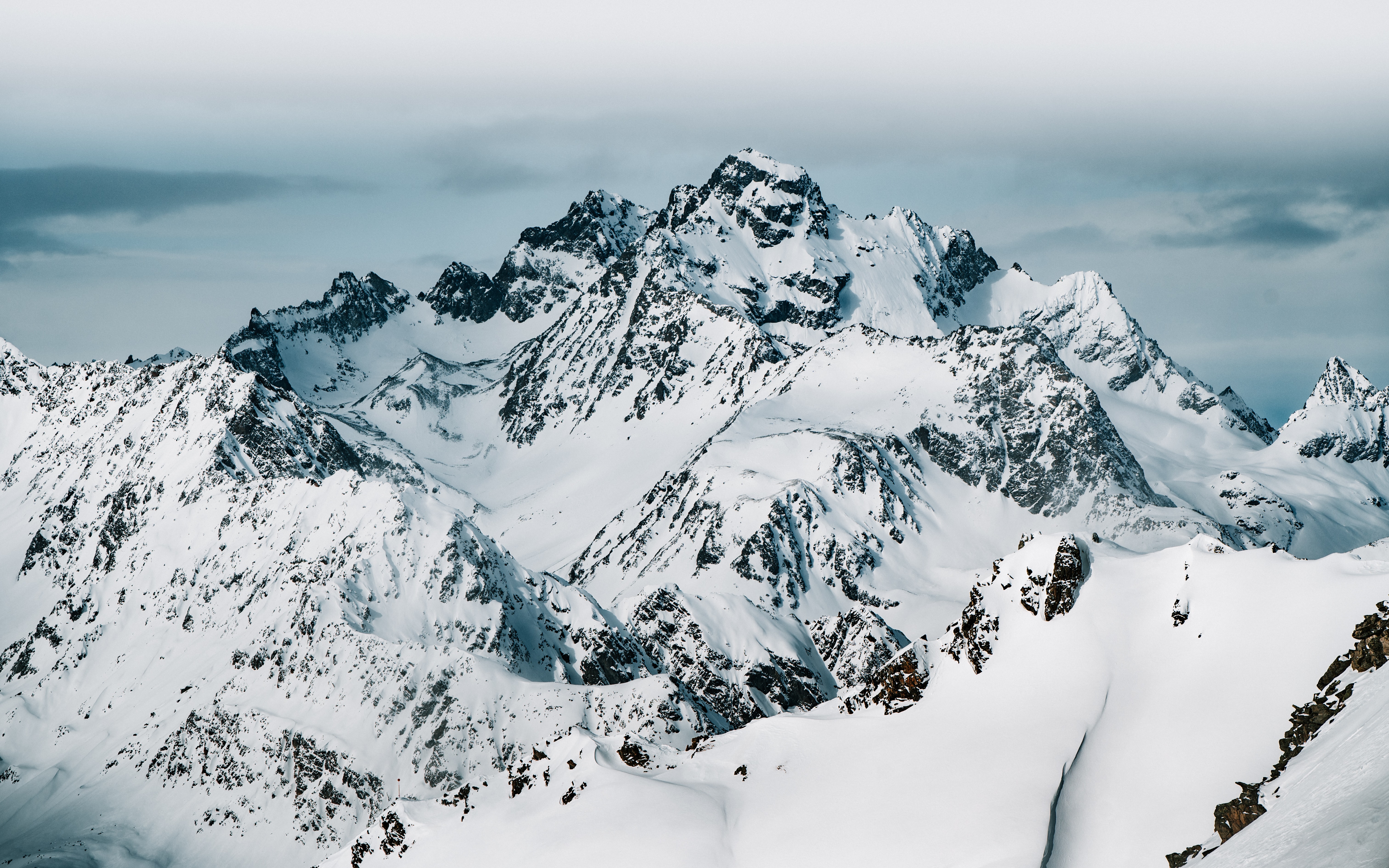 top, winter, nature, snow, mountain, vertex Free Stock Photo