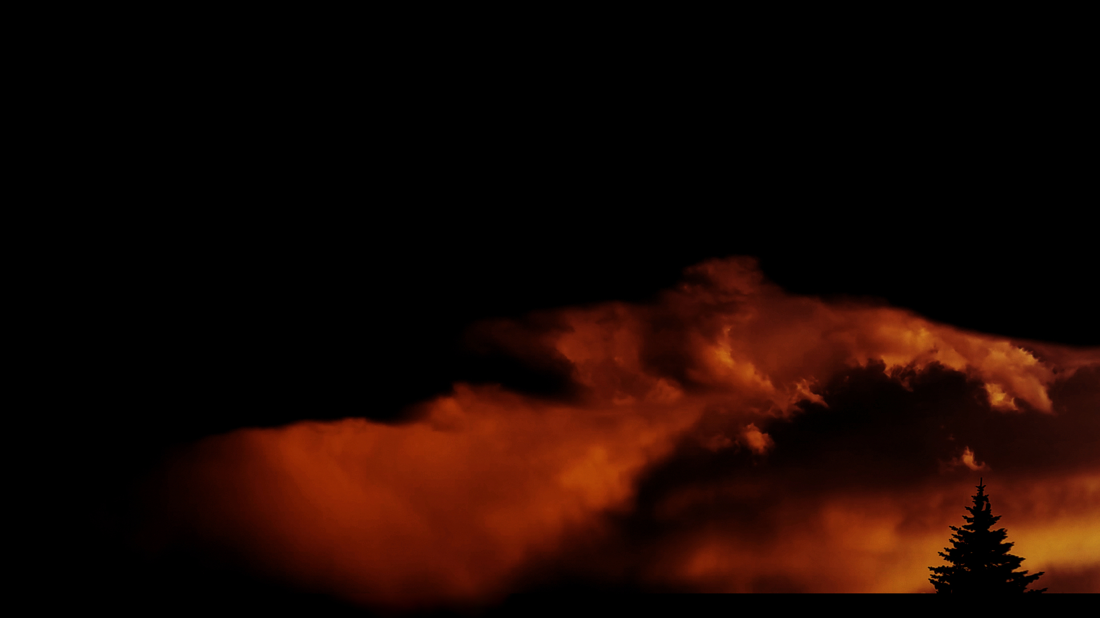Download mobile wallpaper Fire, Tree, Cloud, Photography for free.