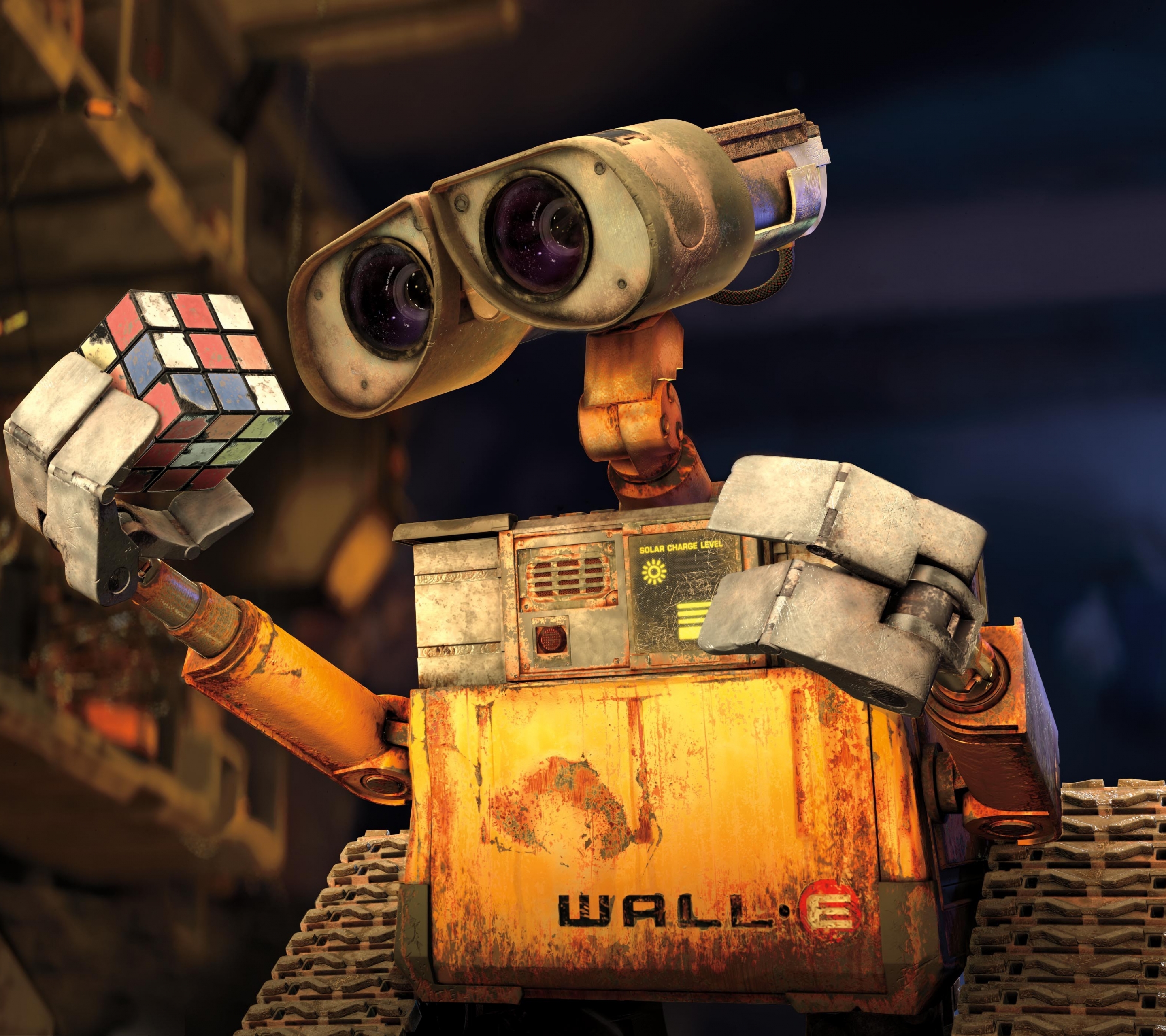 rubik's cube, movie, wall·e, robot, wall·e (character)