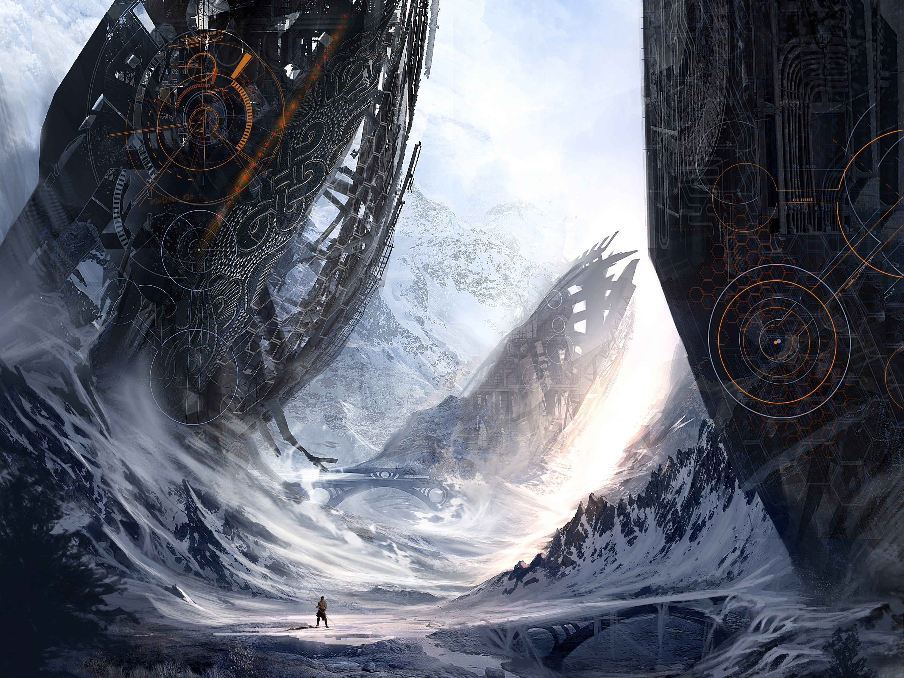 Handy-Wallpaper Landschaft, Science Fiction kostenlos herunterladen.