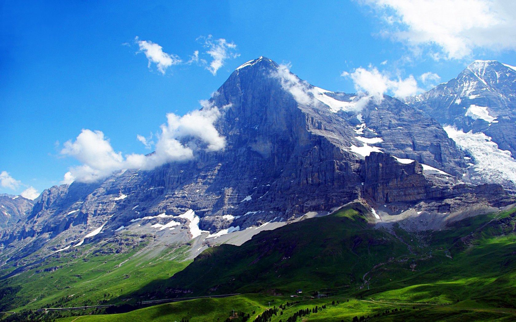 Скачать обои бесплатно Небо, Природа, Горы, Альпы, Швейцария картинка на рабочий стол ПК