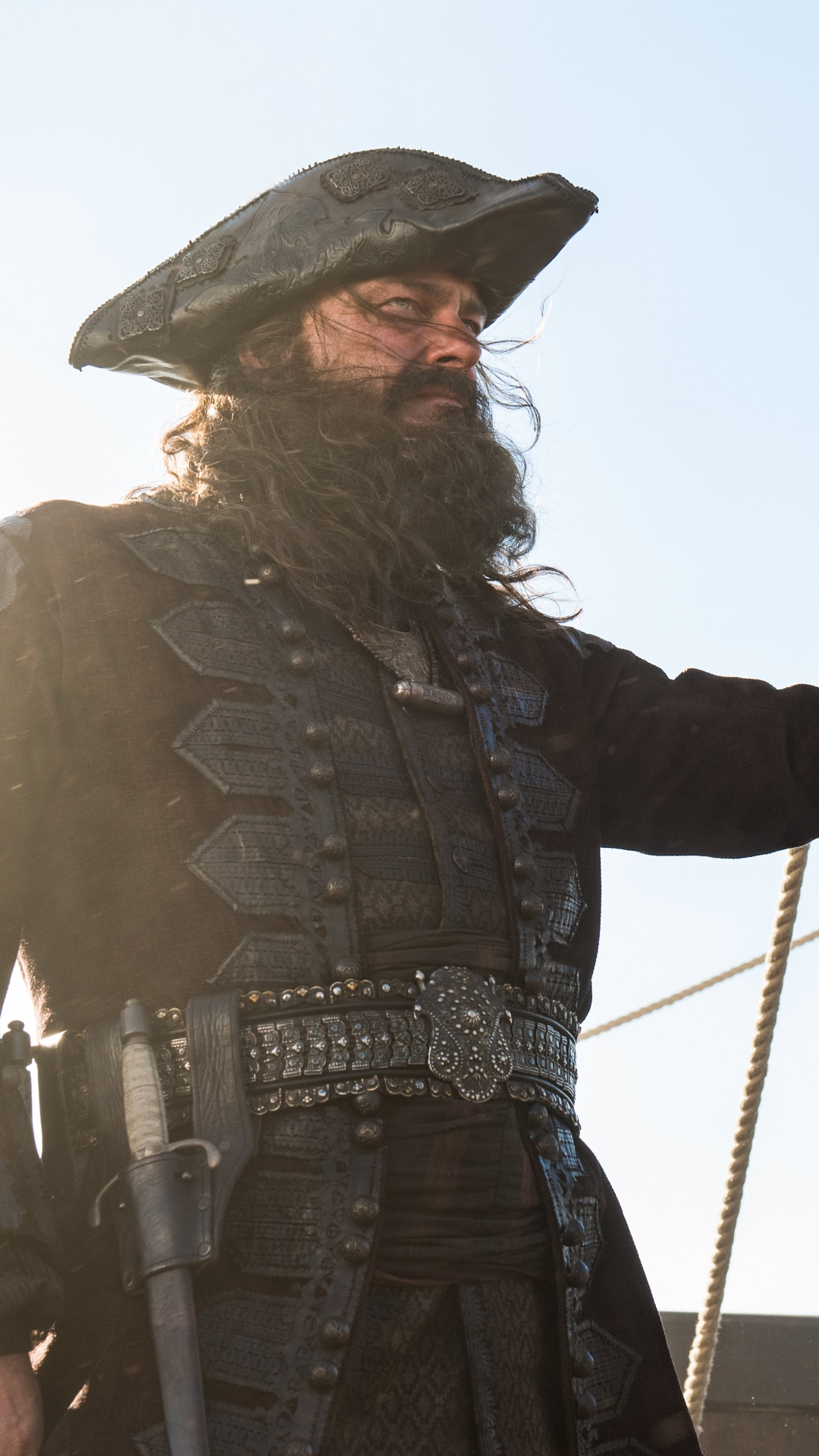Download mobile wallpaper Pirate, Tv Show, Black Sails, Blackbeard (Black Sails) for free.