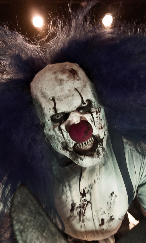 Download mobile wallpaper Halloween, Dark, Creepy, Clown for free.