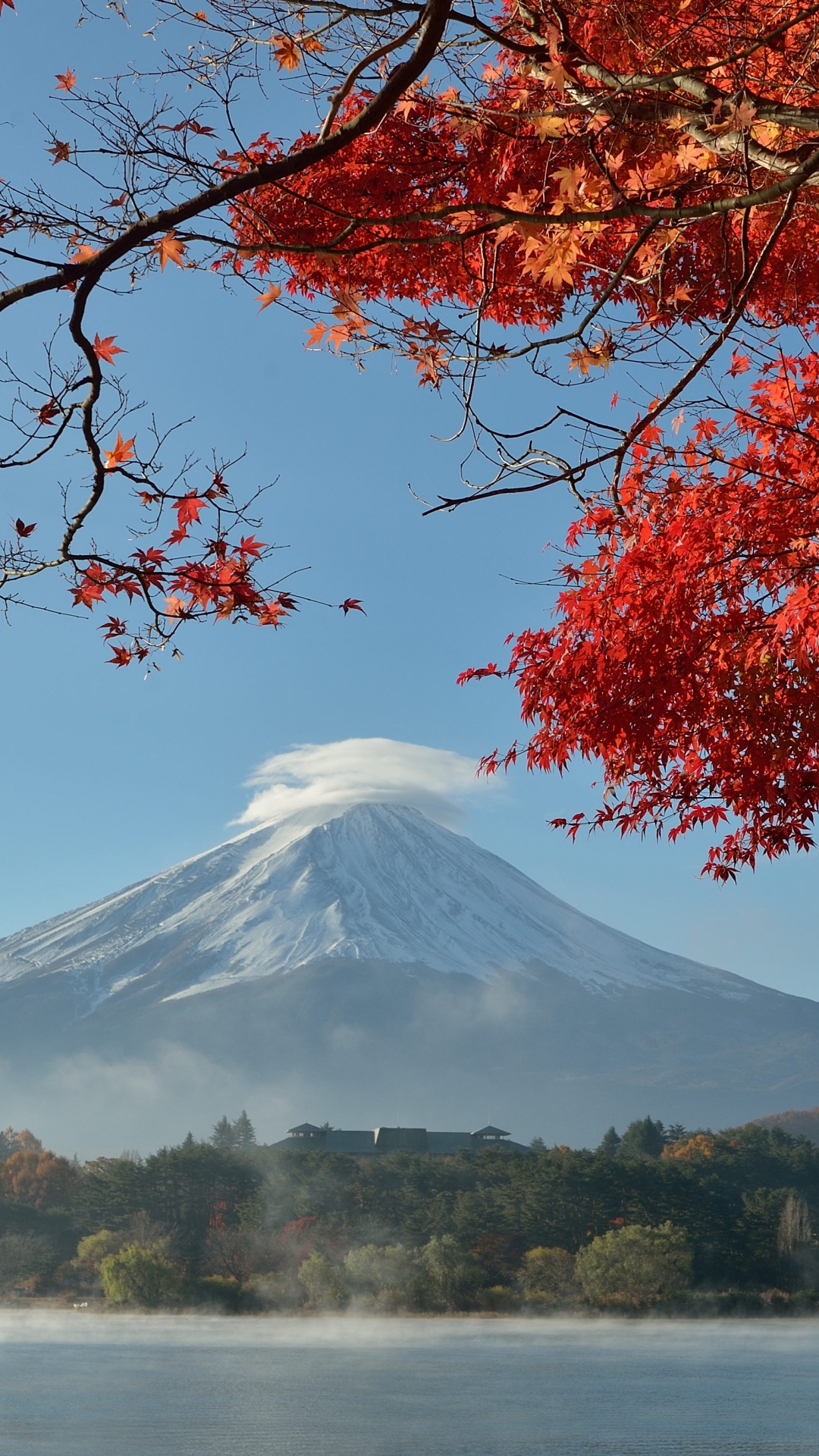 Descarga gratuita de fondo de pantalla para móvil de Naturaleza, Otoño, Japón, Volcán, Monte Fuji, Volcanes, Tierra/naturaleza.
