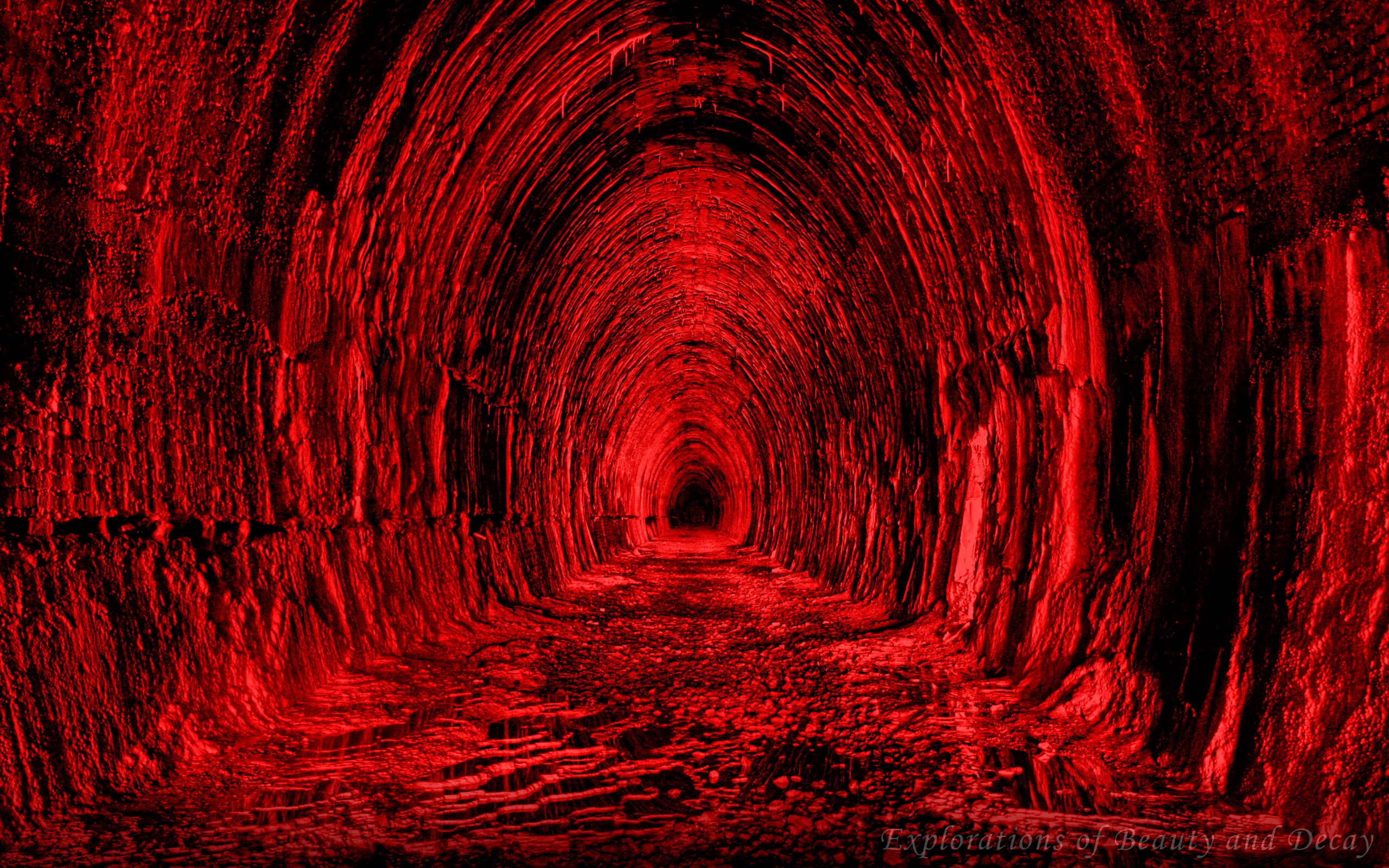 Download mobile wallpaper Dark, Tunnel for free.