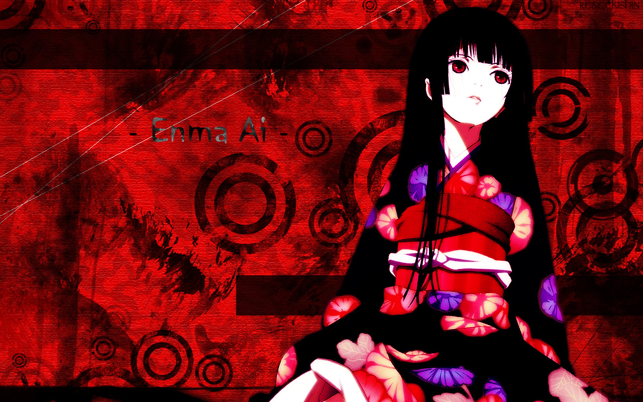 Handy-Wallpaper Animes, Jigoku Shōjo kostenlos herunterladen.