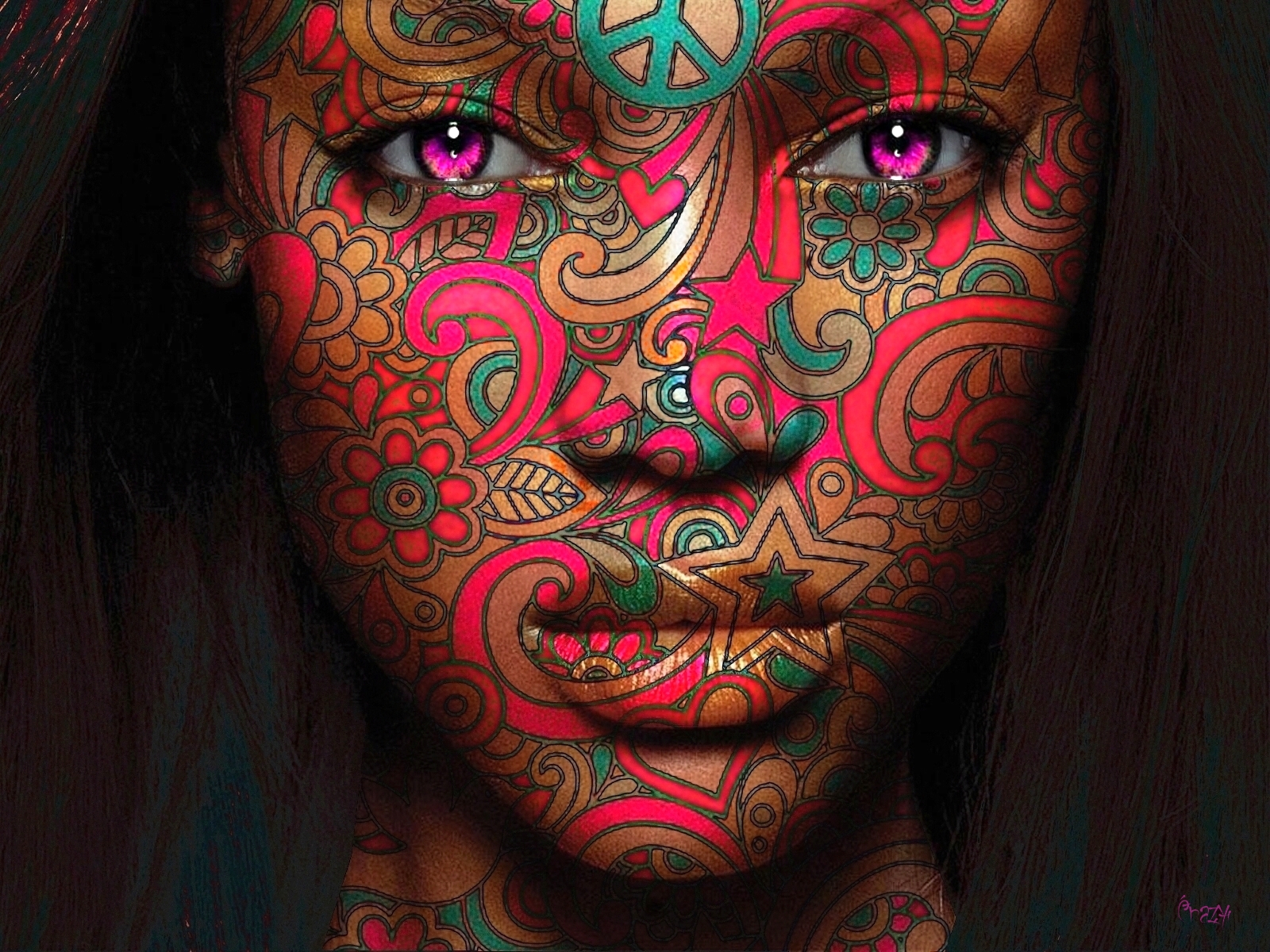 Download mobile wallpaper Fantasy, Artistic, Face, Eye, Women for free.
