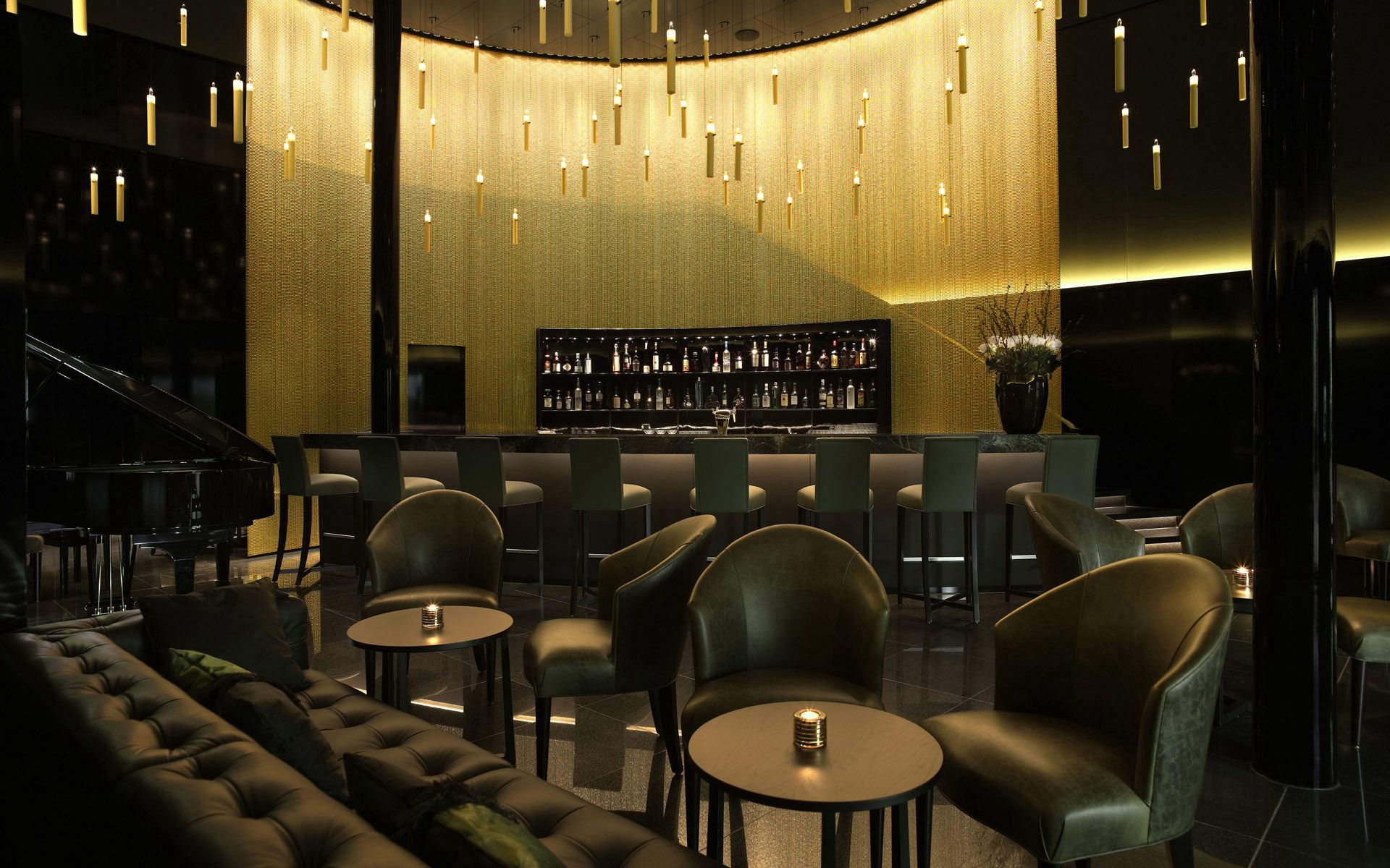 interior, dark, miscellanea, miscellaneous, style, cafe, café, tables download HD wallpaper
