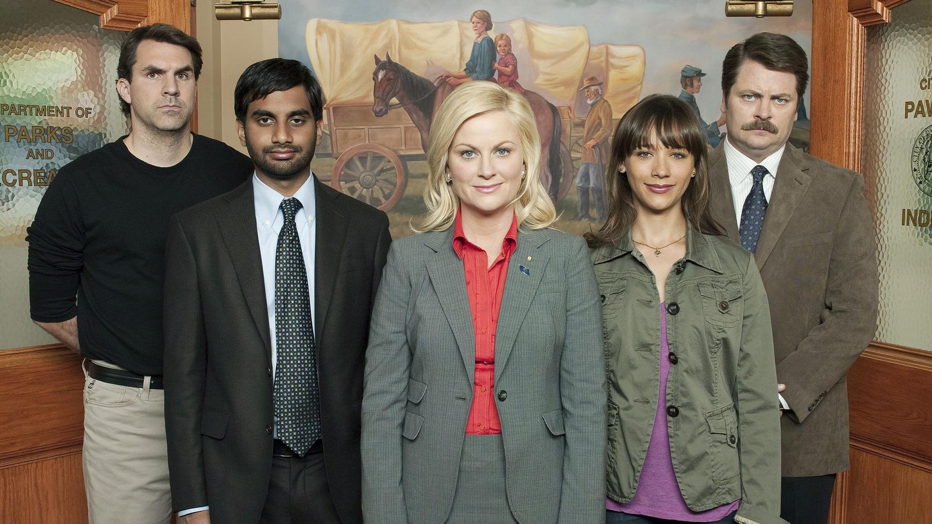 tv show, parks and recreation, ann perkins, leslie knope, ron swanson