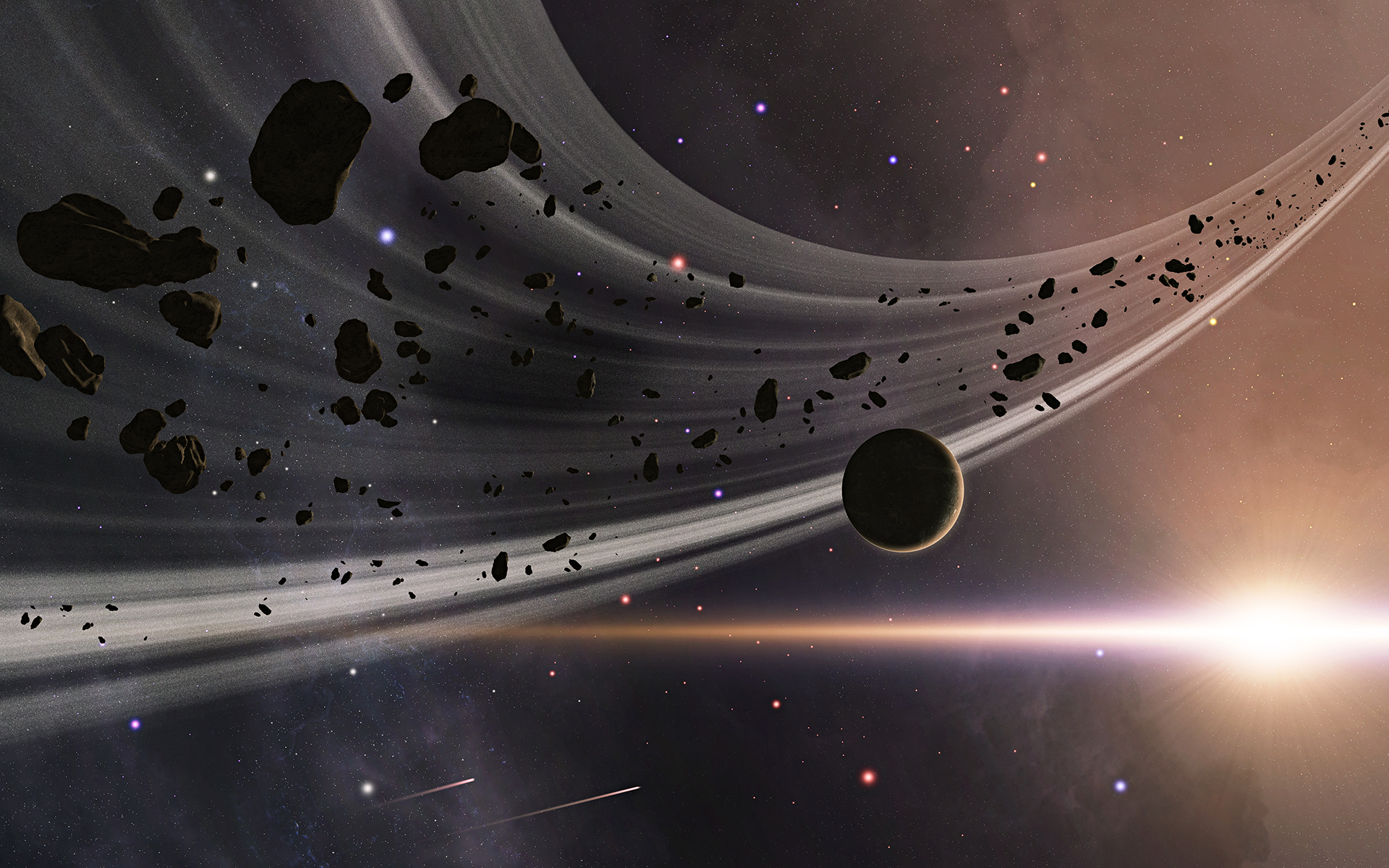 Free download wallpaper Space, Sci Fi, Asteroid on your PC desktop