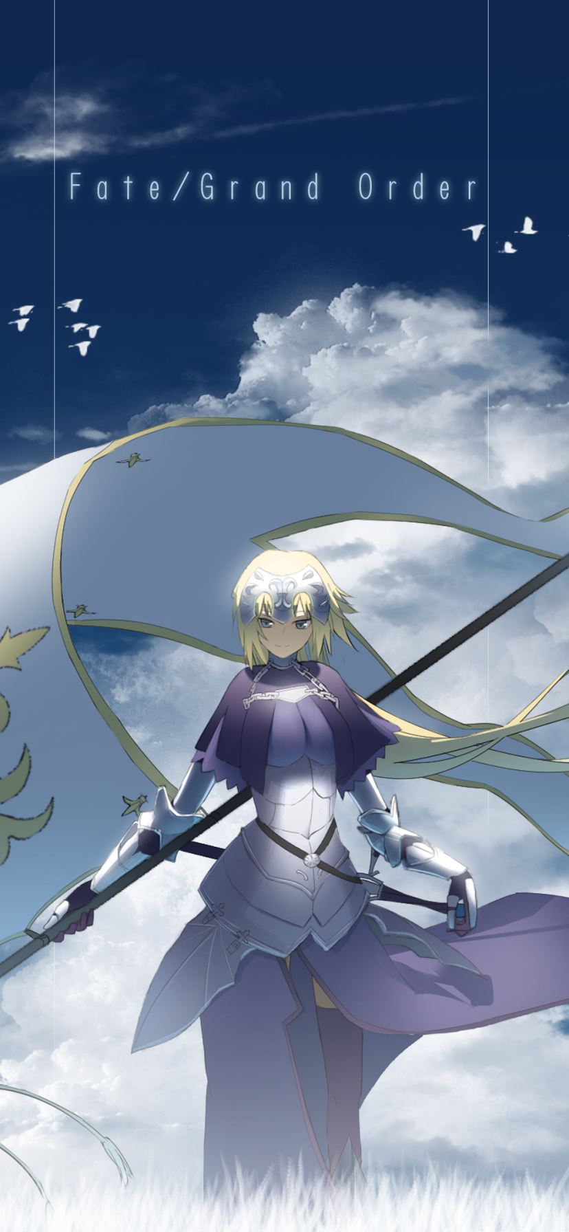 Handy-Wallpaper Animes, Fate/grand Order, Jeanne D'arc (Fate Serie), Herrscher (Schicksal/grand Order), Schicksalsserie kostenlos herunterladen.