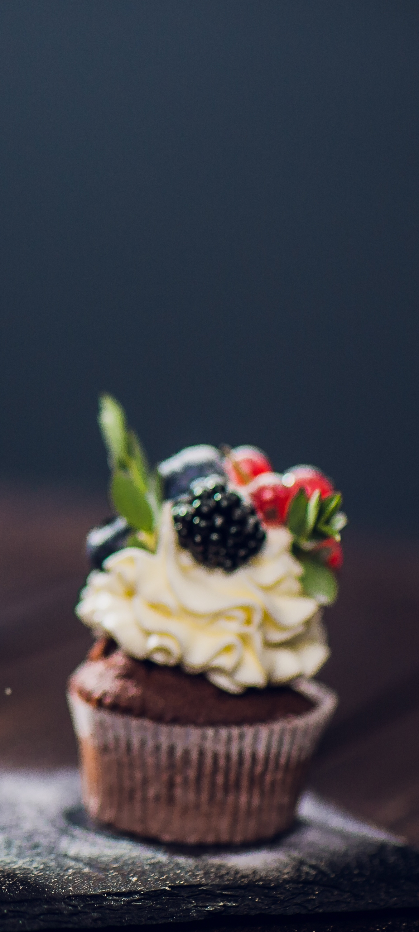 Download mobile wallpaper Food, Dessert, Still Life, Cream, Berry, Cupcake for free.