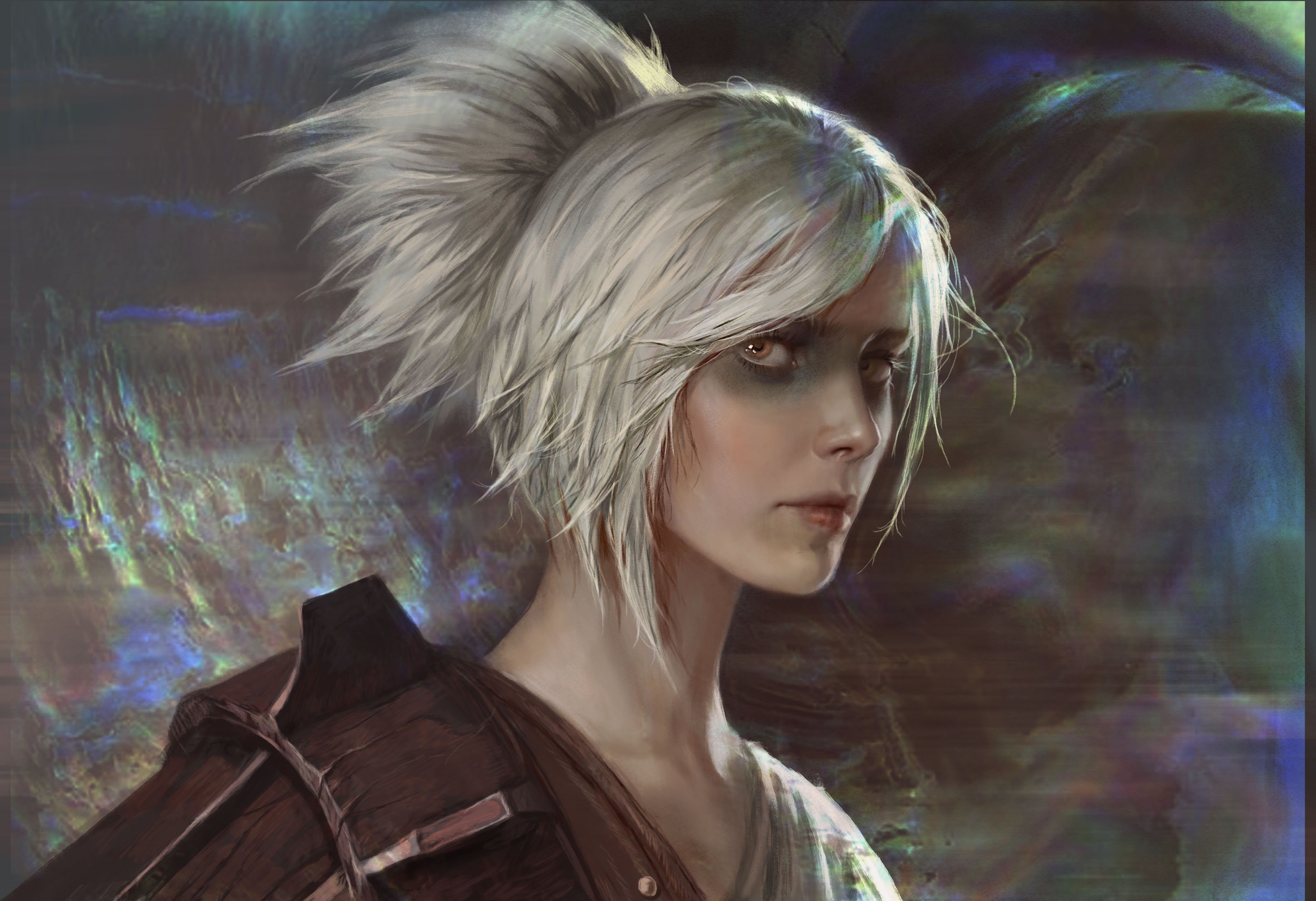 Free download wallpaper League Of Legends, Video Game, White Hair, Riven (League Of Legends) on your PC desktop