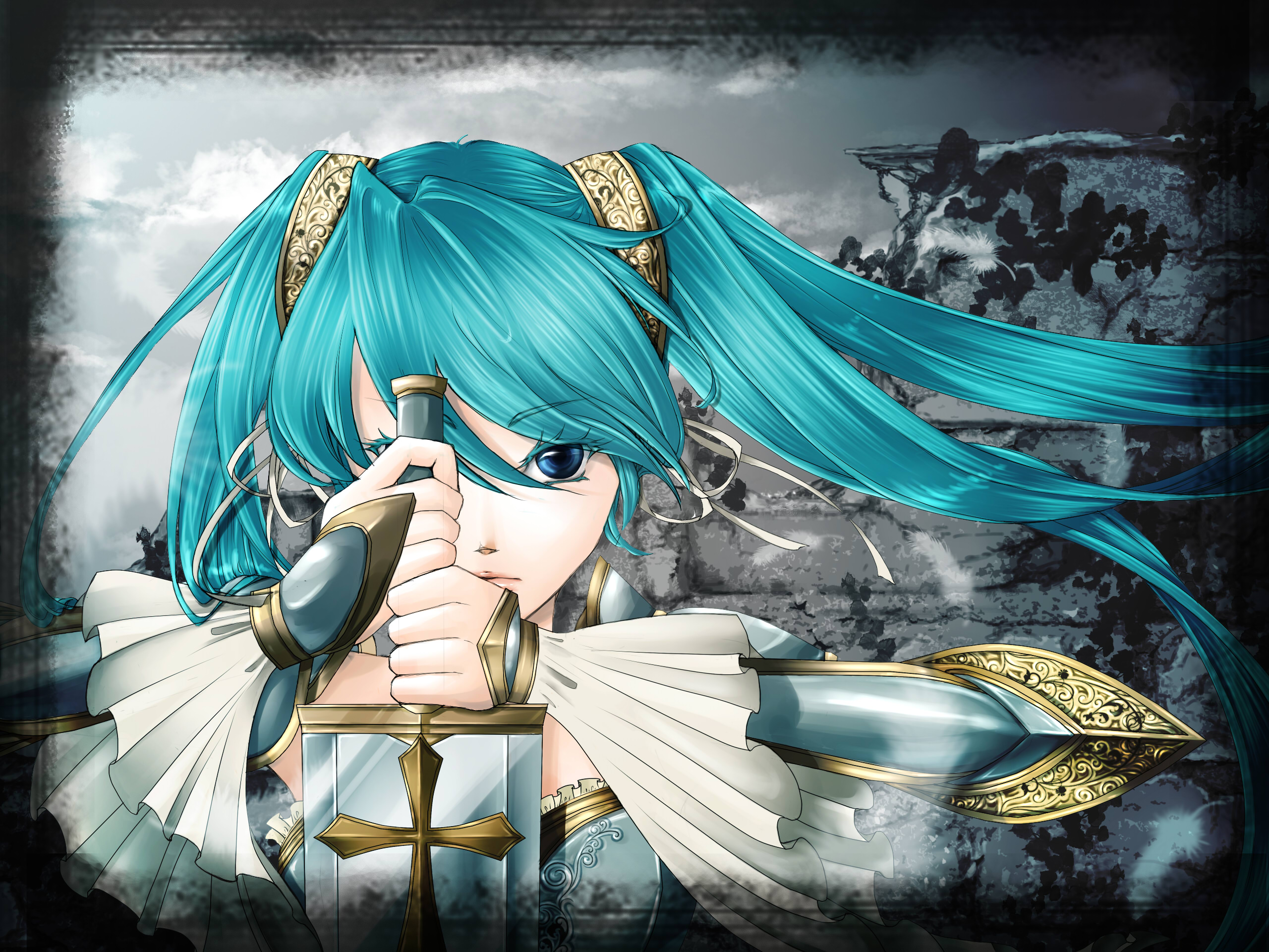 Handy-Wallpaper Fantasie, Vocaloid, Hatsune Miku, Animes kostenlos herunterladen.