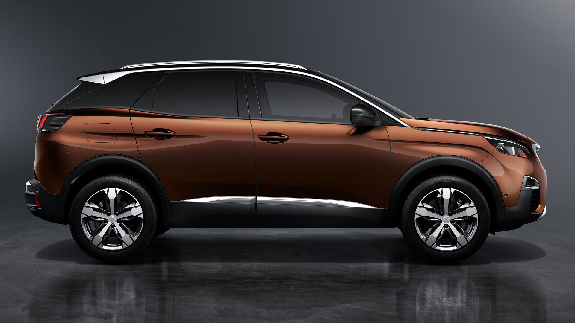 Free download wallpaper Peugeot, Car, Suv, Compact Car, Vehicles, Brown Car, Crossover Car, Peugeot 3008 on your PC desktop