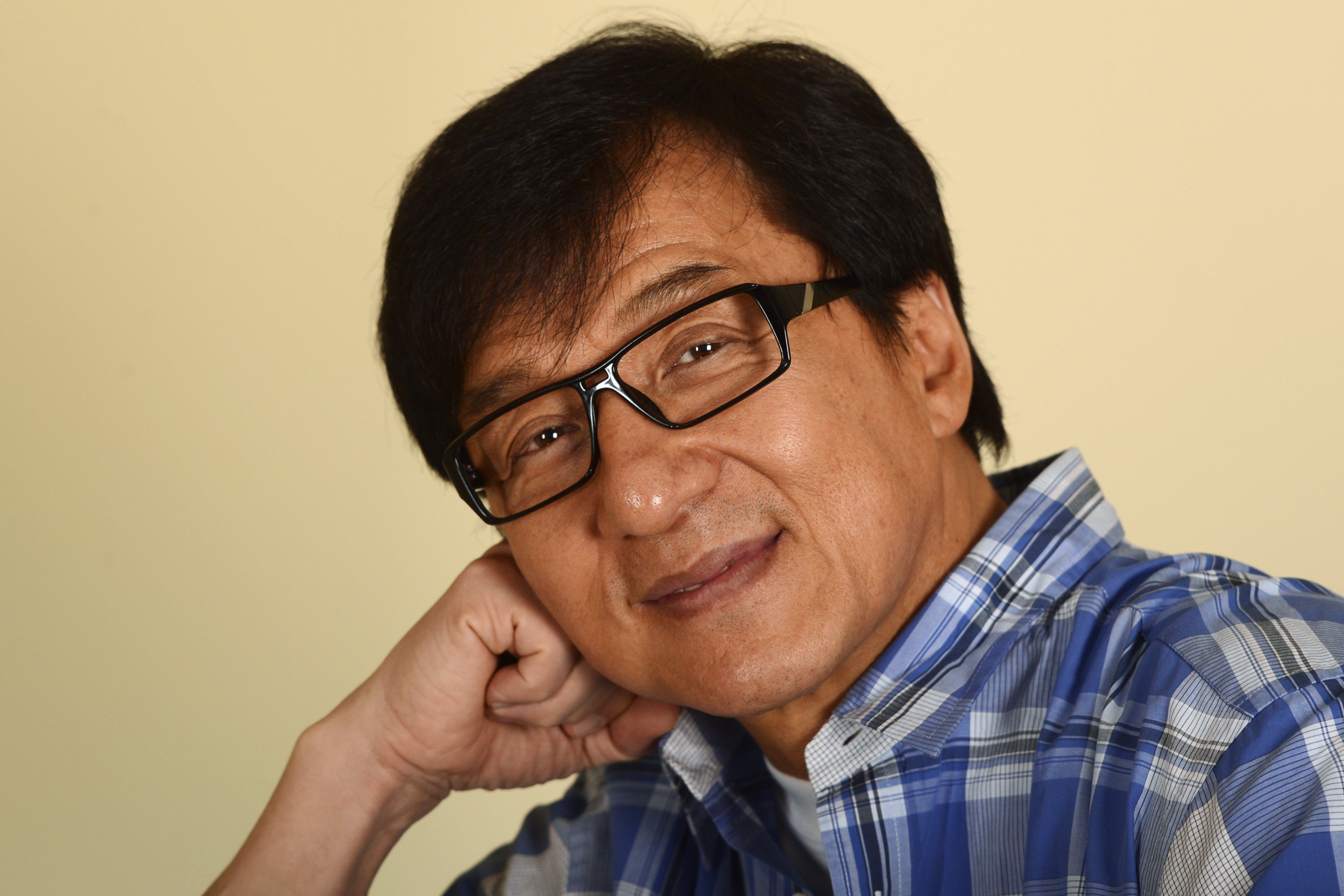 Download mobile wallpaper Glasses, Celebrity, Actor, Jackie Chan for free.