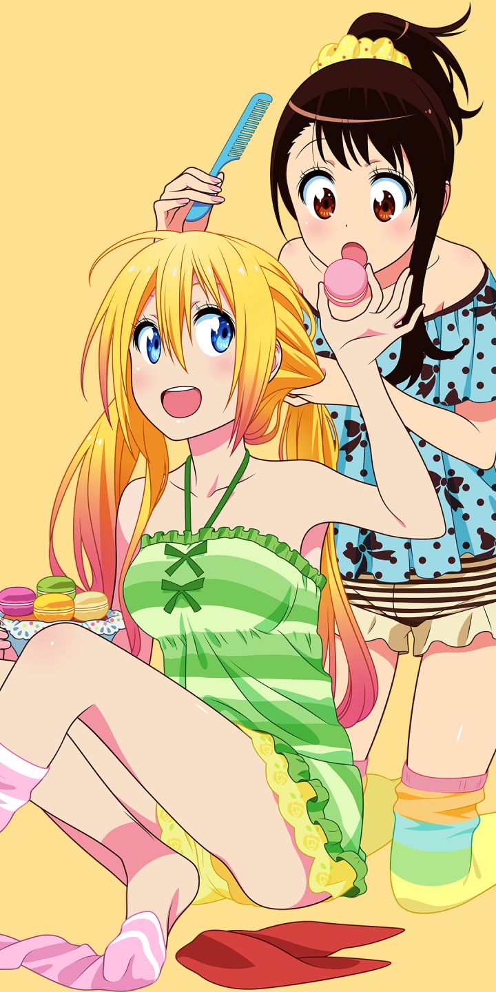 Descarga gratuita de fondo de pantalla para móvil de Animado, Chitoge Kirisaki, Kosaki Onodera, Nisekoi.