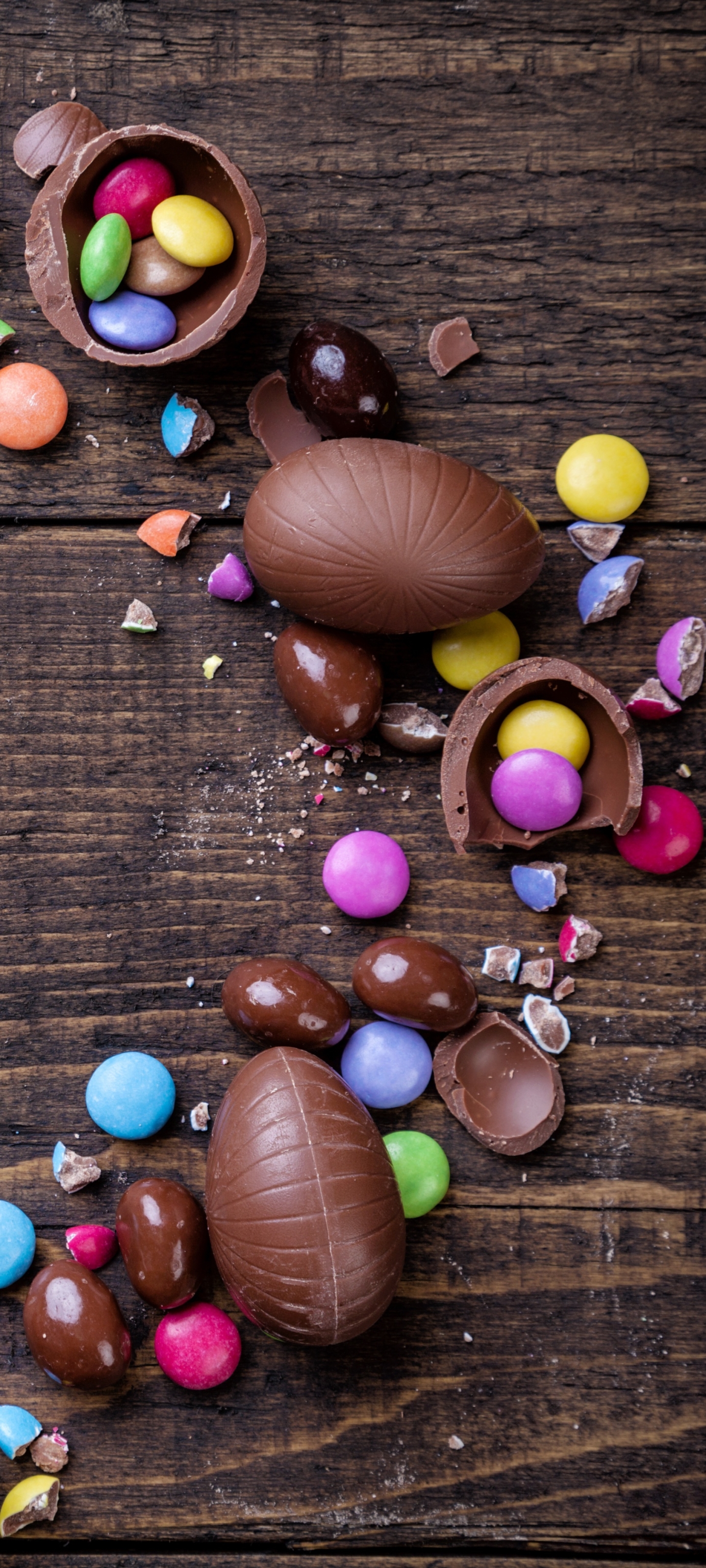Download mobile wallpaper Easter, Chocolate, Still Life, Holiday, Candy for free.