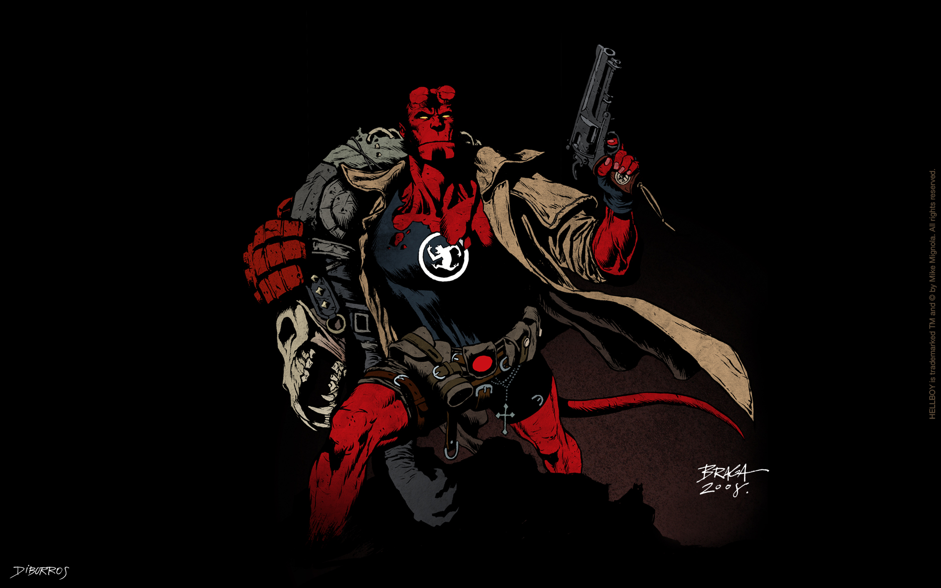 Descarga gratuita de fondo de pantalla para móvil de Historietas, Hellboy.