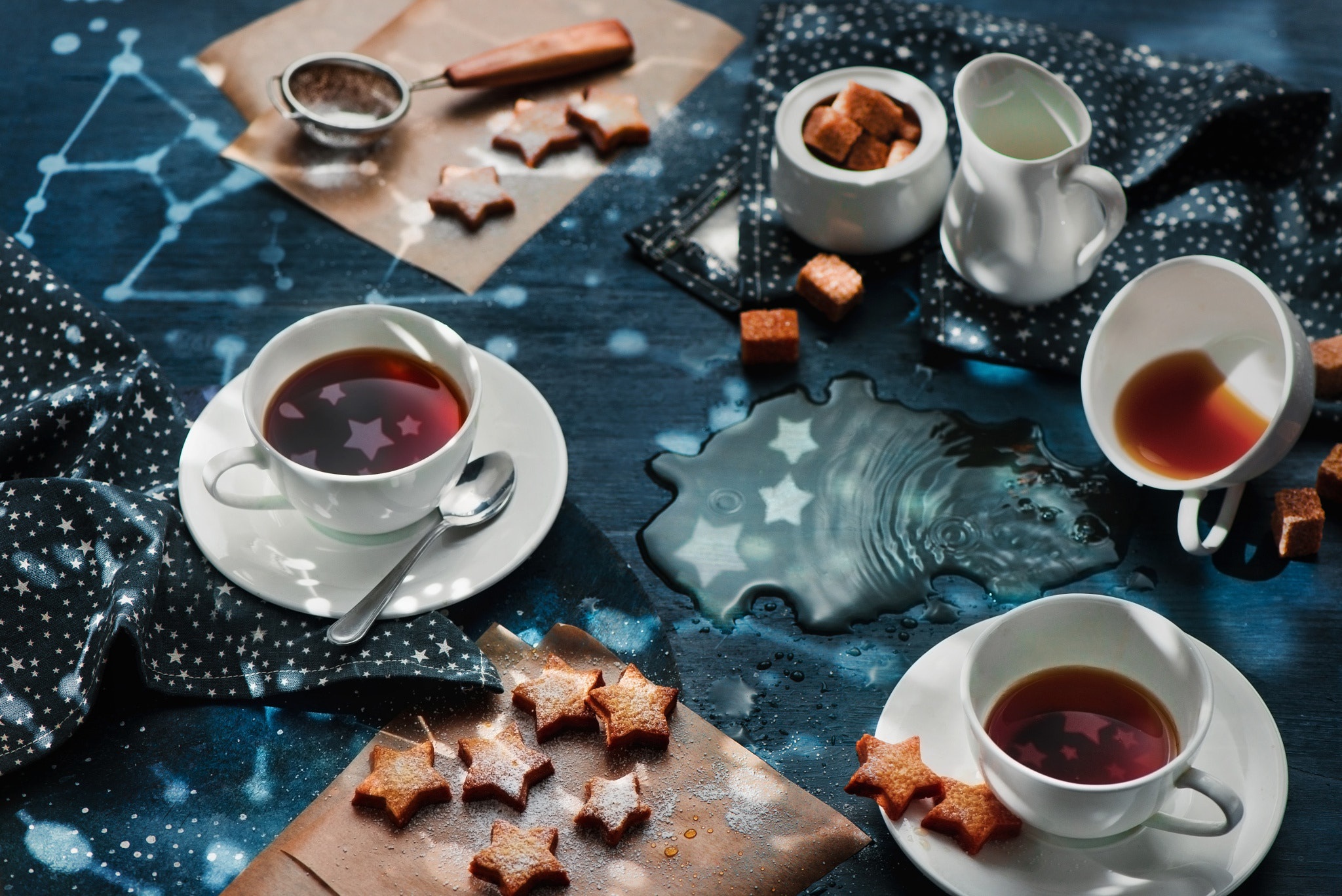 Free download wallpaper Food, Cup, Tea, Sugar, Cookie on your PC desktop