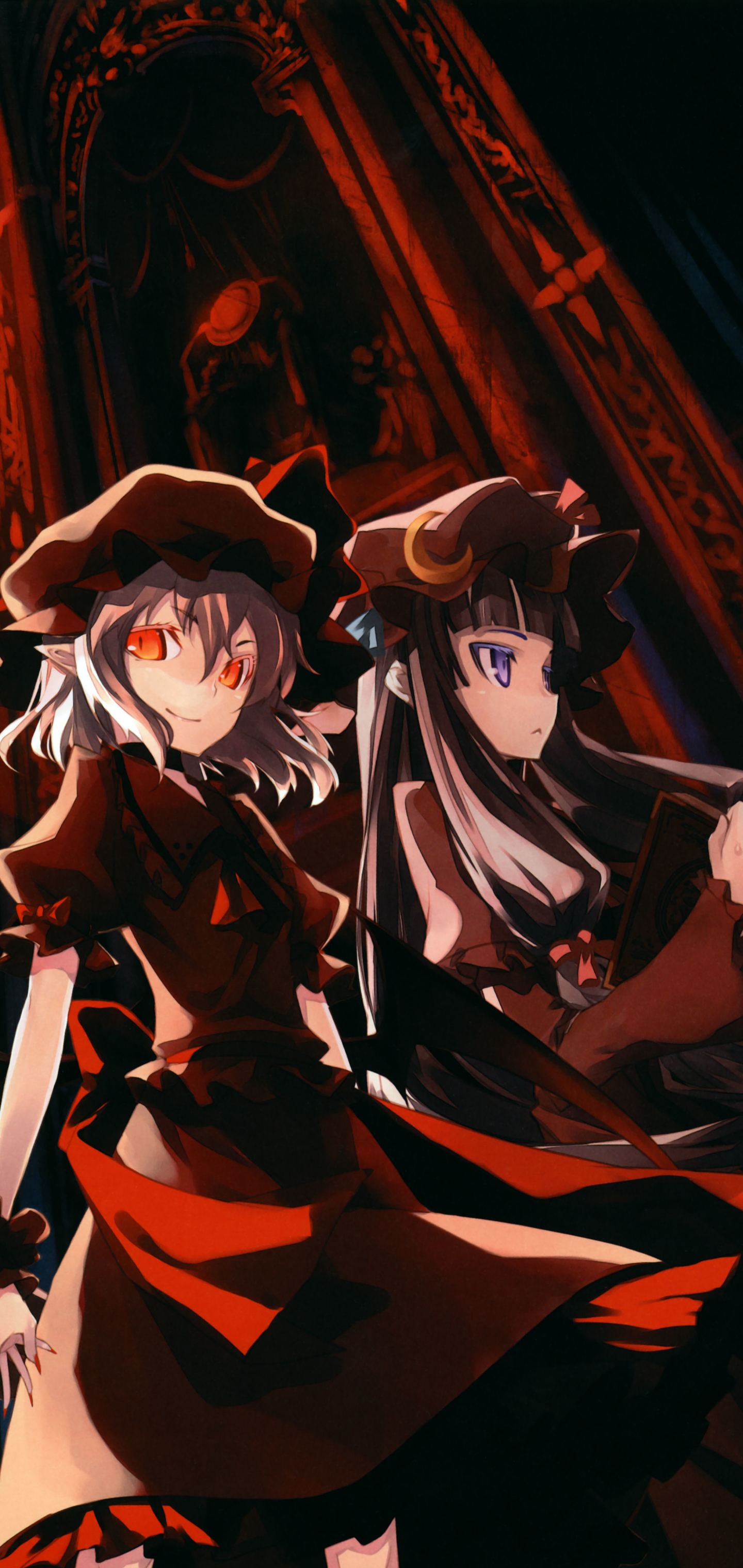 Handy-Wallpaper Animes, Remilia Scharlachrot, Tuhu, Sakuya Izayoi kostenlos herunterladen.