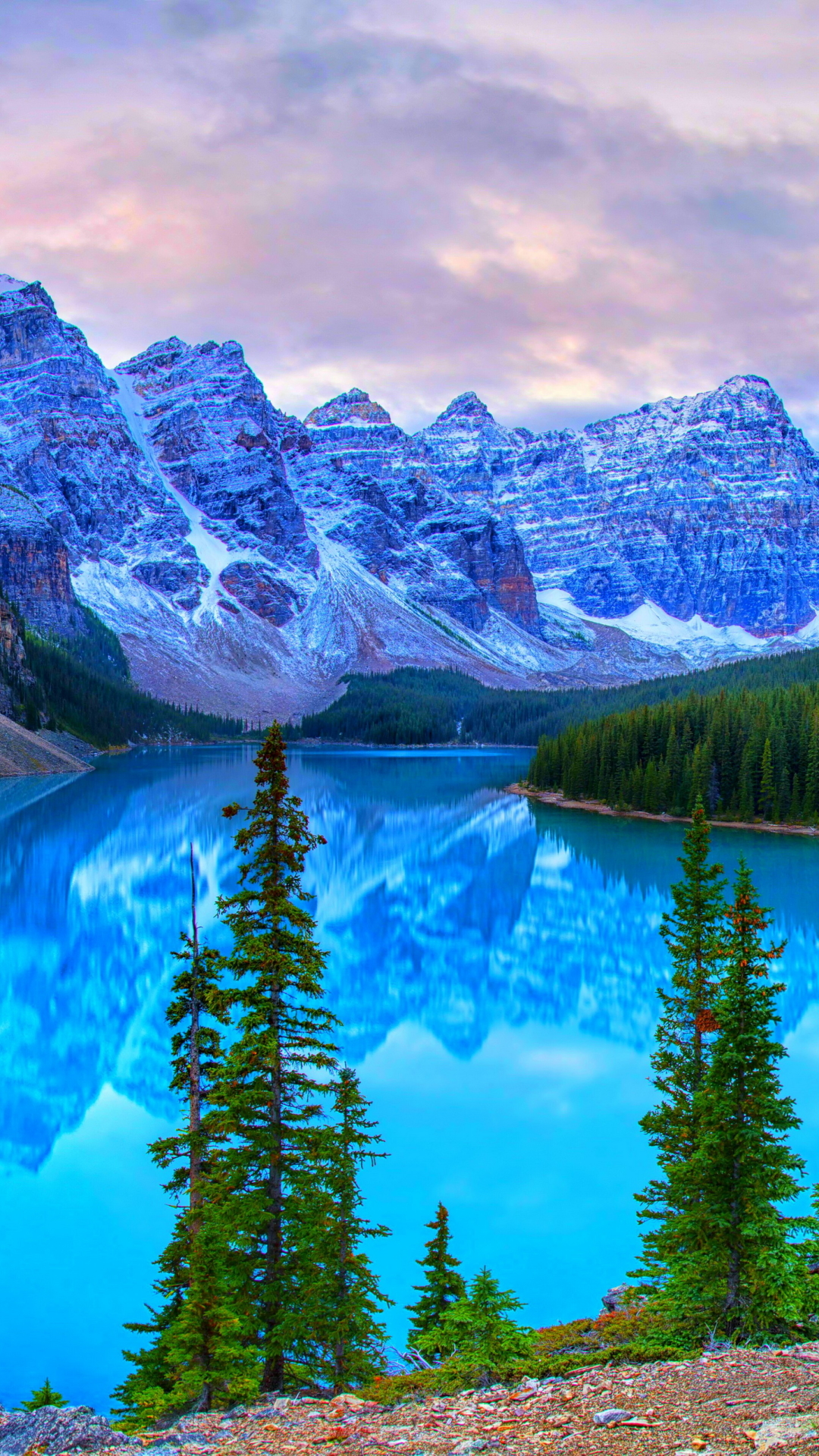 Handy-Wallpaper Seen, Berg, See, Kanada, Gebirge, Moränensee, Banff Nationalpark, Erde/natur kostenlos herunterladen.