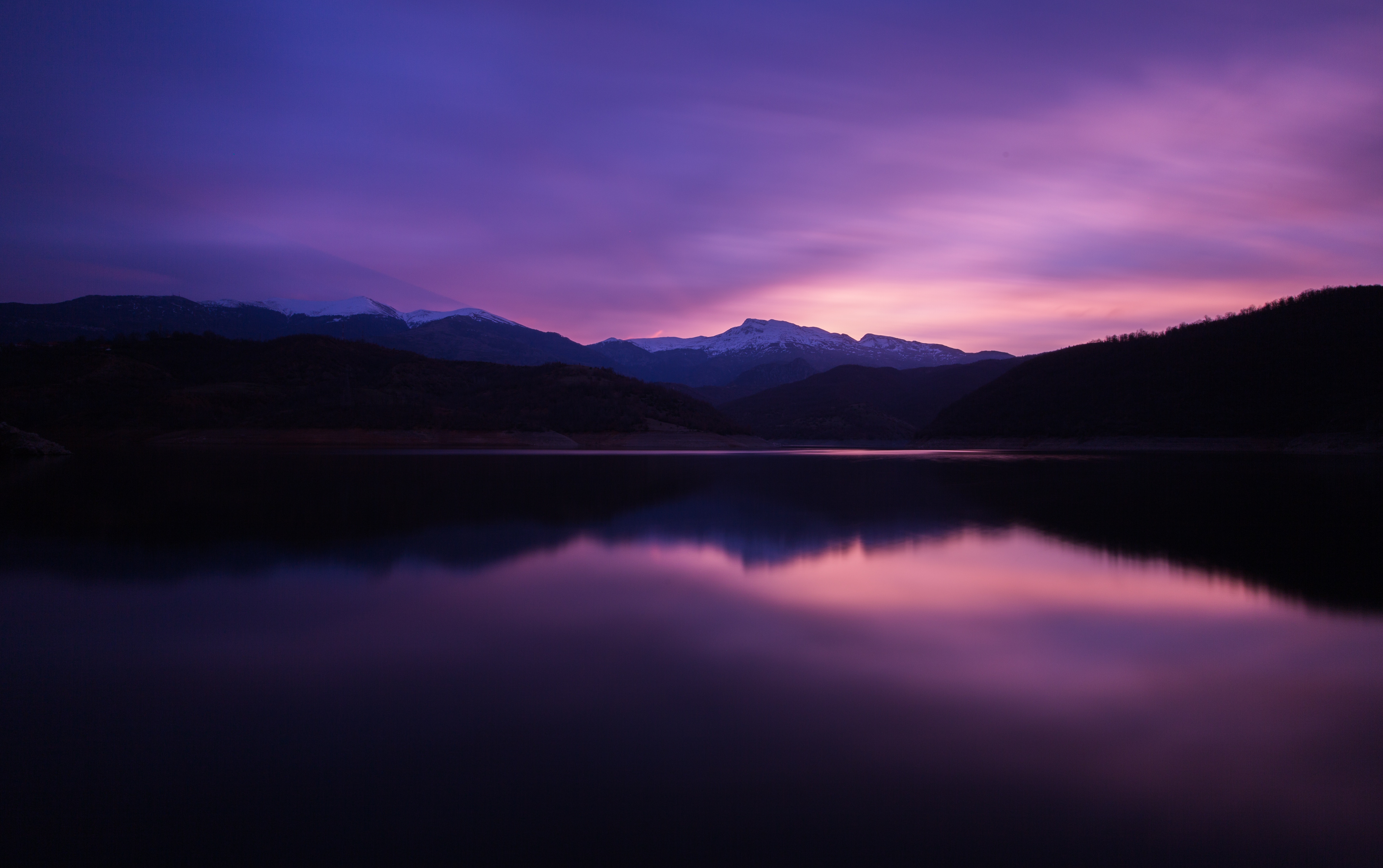 Téléchargez gratuitement l'image Réflexion, Nature, Nuit, Lac, Montagnes sur le bureau de votre PC