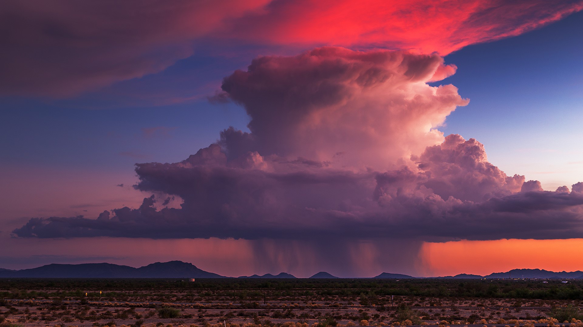 Handy-Wallpaper Wolke, Arizona, Sonnenuntergang, Erde/natur kostenlos herunterladen.