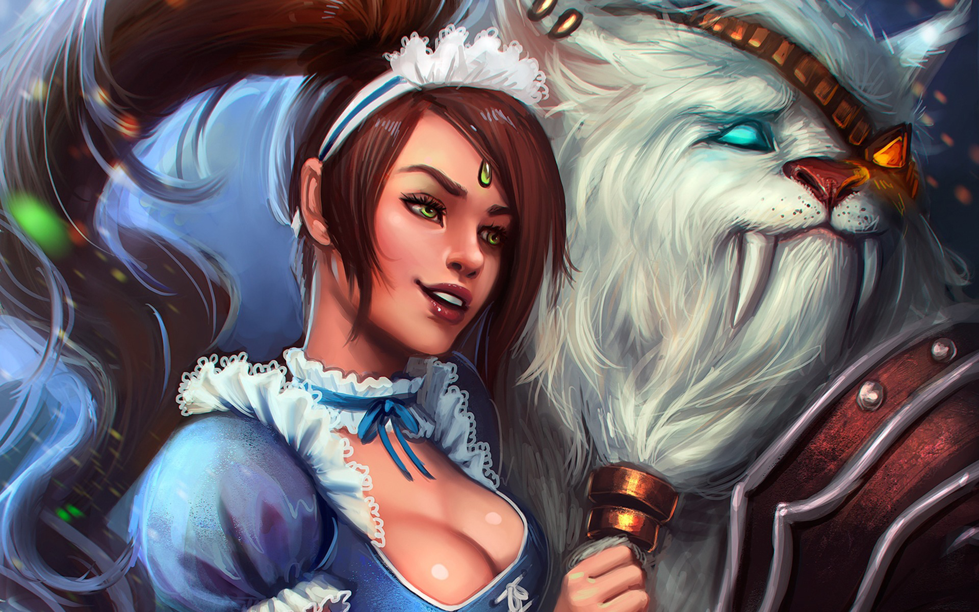video game, league of legends, nidalee (league of legends), rengar (league of legends)