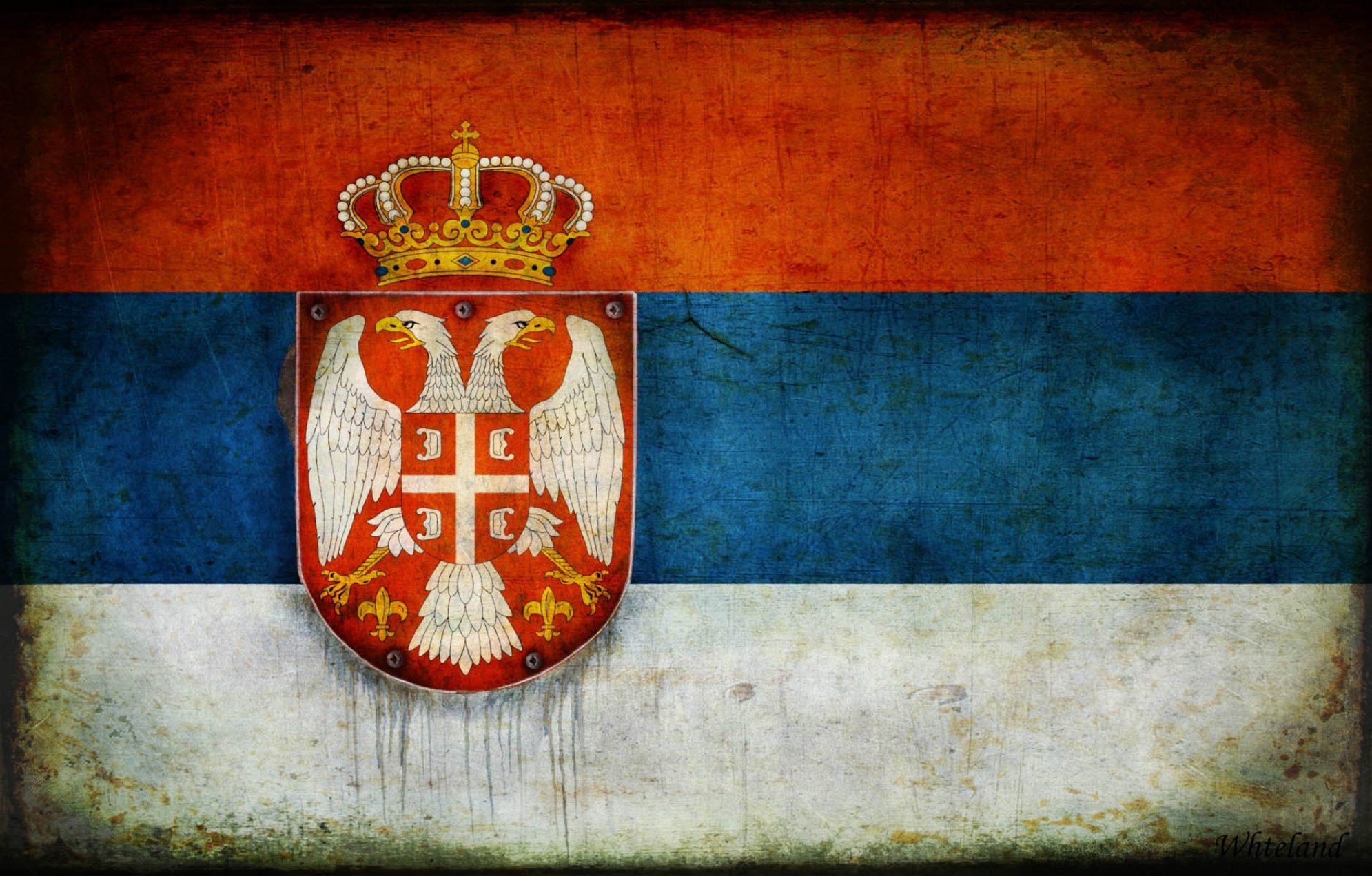 Скачать обои Флаг Сербии на телефон бесплатно