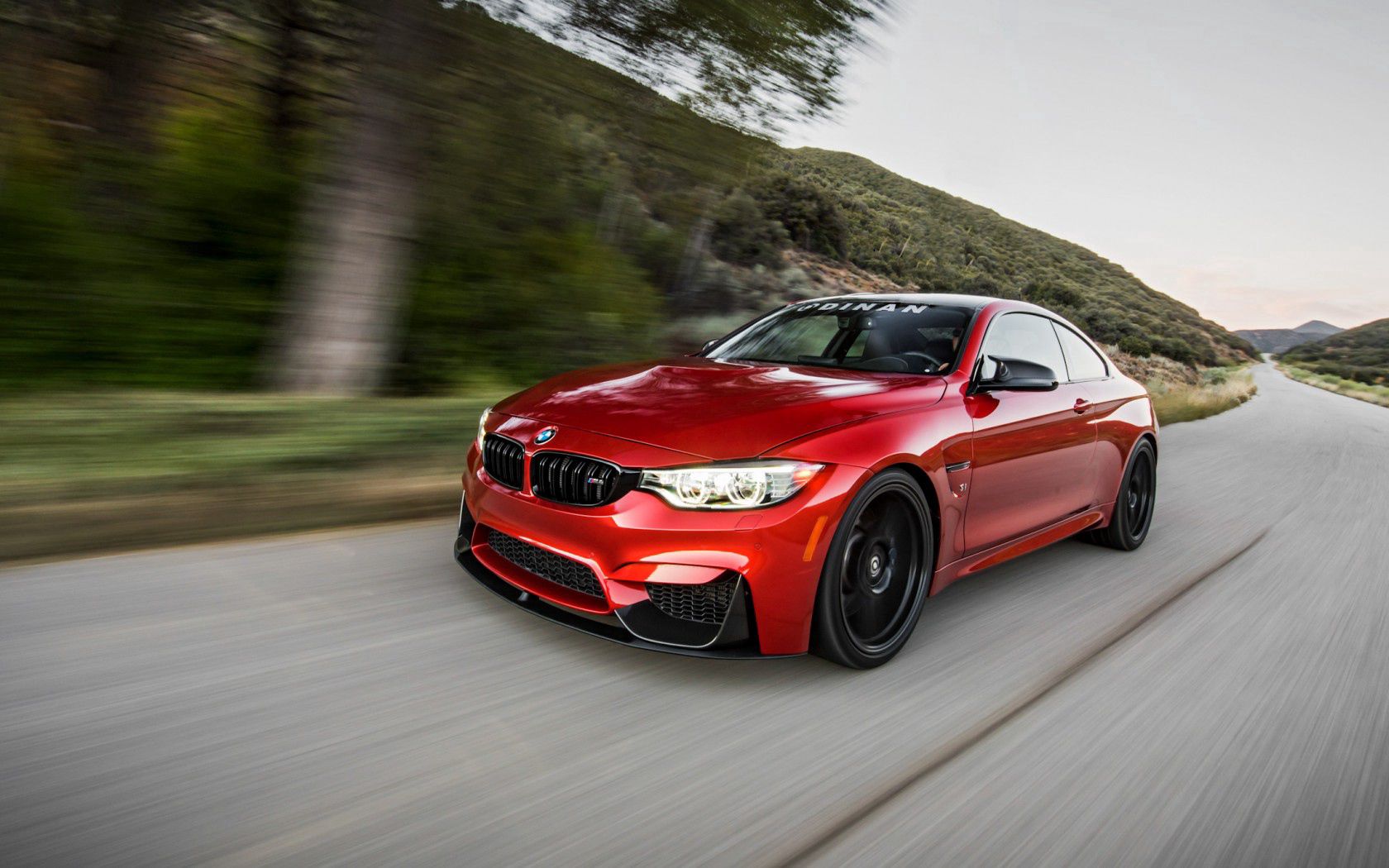 m4, bmw, cars, red, side view, speed, f82