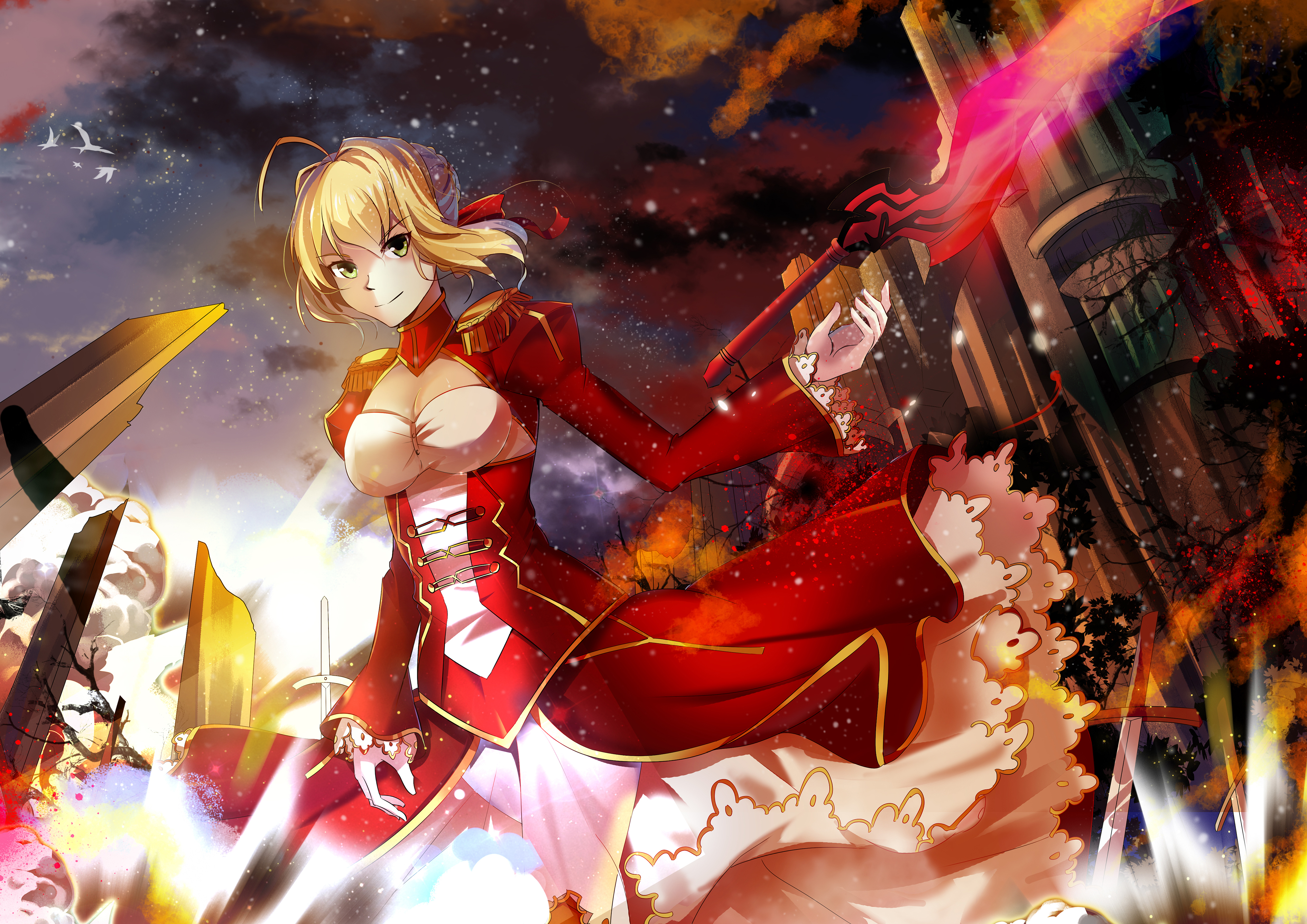 Download mobile wallpaper Anime, Red Saber, Fate/extra, Fate Series for free.