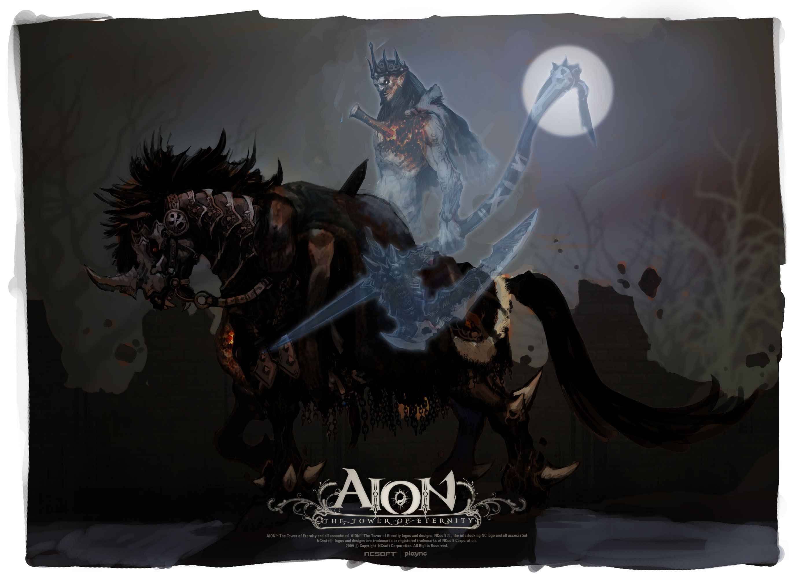 video game, aion: tower of eternity, aion, game, ghost, horse, tower of eternity, warrior